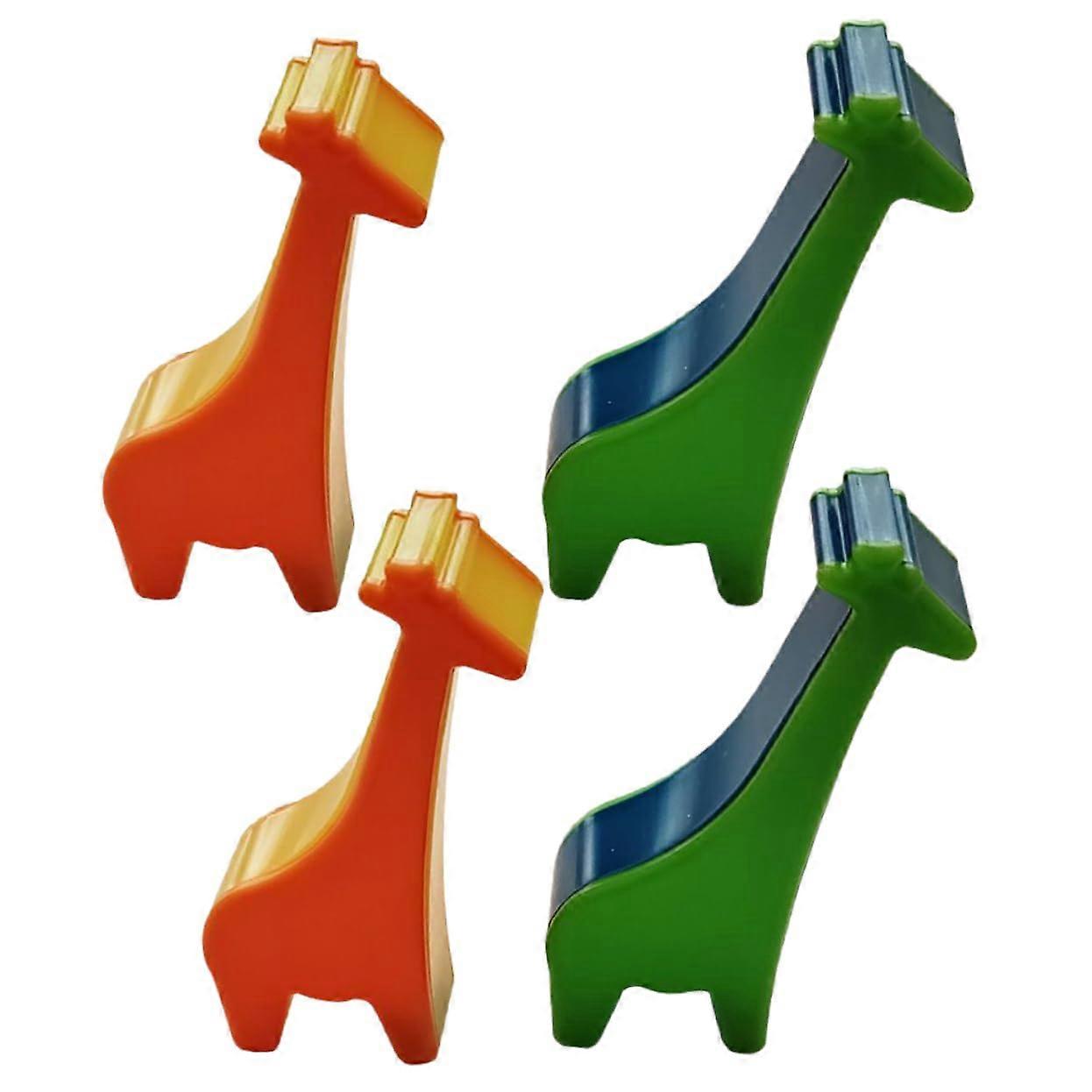Giraffe-Shaped Music Shakers - 4-Piece Interactive Percussion Instruments for Kids, Safe and Durable for Musical Development