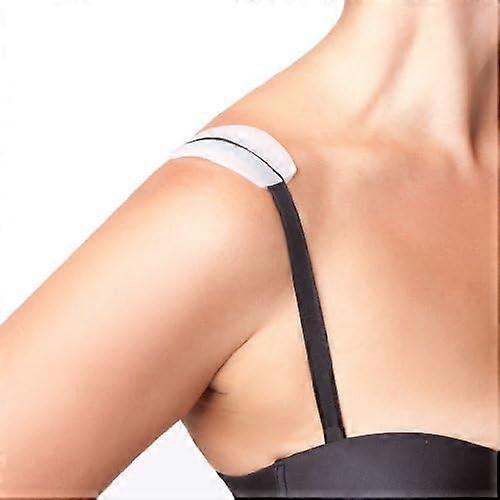 Women's Silicone Pads (1 Pair) Bra StrapWhite (Clear)One Size