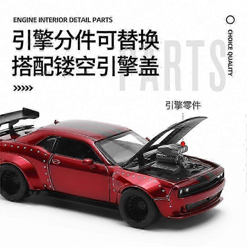 Boxed Modified Car Model 1/36 Simulation Toy with Sound and Light for Kids