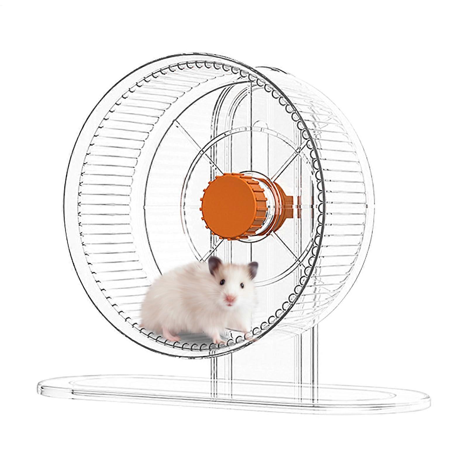 Hamster Wheel for Small Animals, Adjustable Quiet Training Wheel, Sturdy Design for Hamsters, Rats, Hedgehogs and More