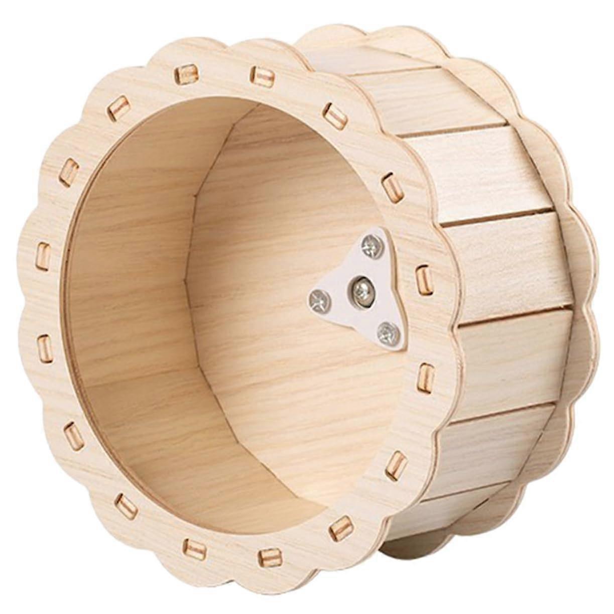 Small Pet Balance Bike Wooden Hamster with Silent Running Function for Hamster Movement and Fun