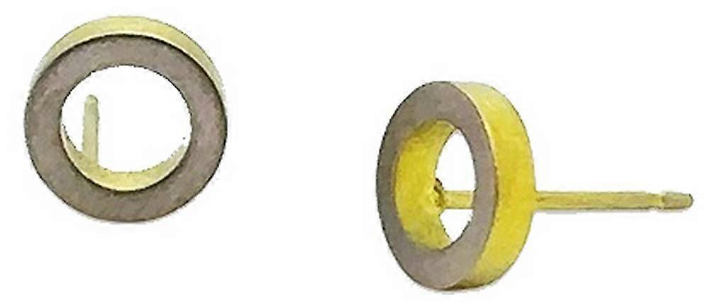 Ti2 Titanium Ringo Stud Earrings - Yellow