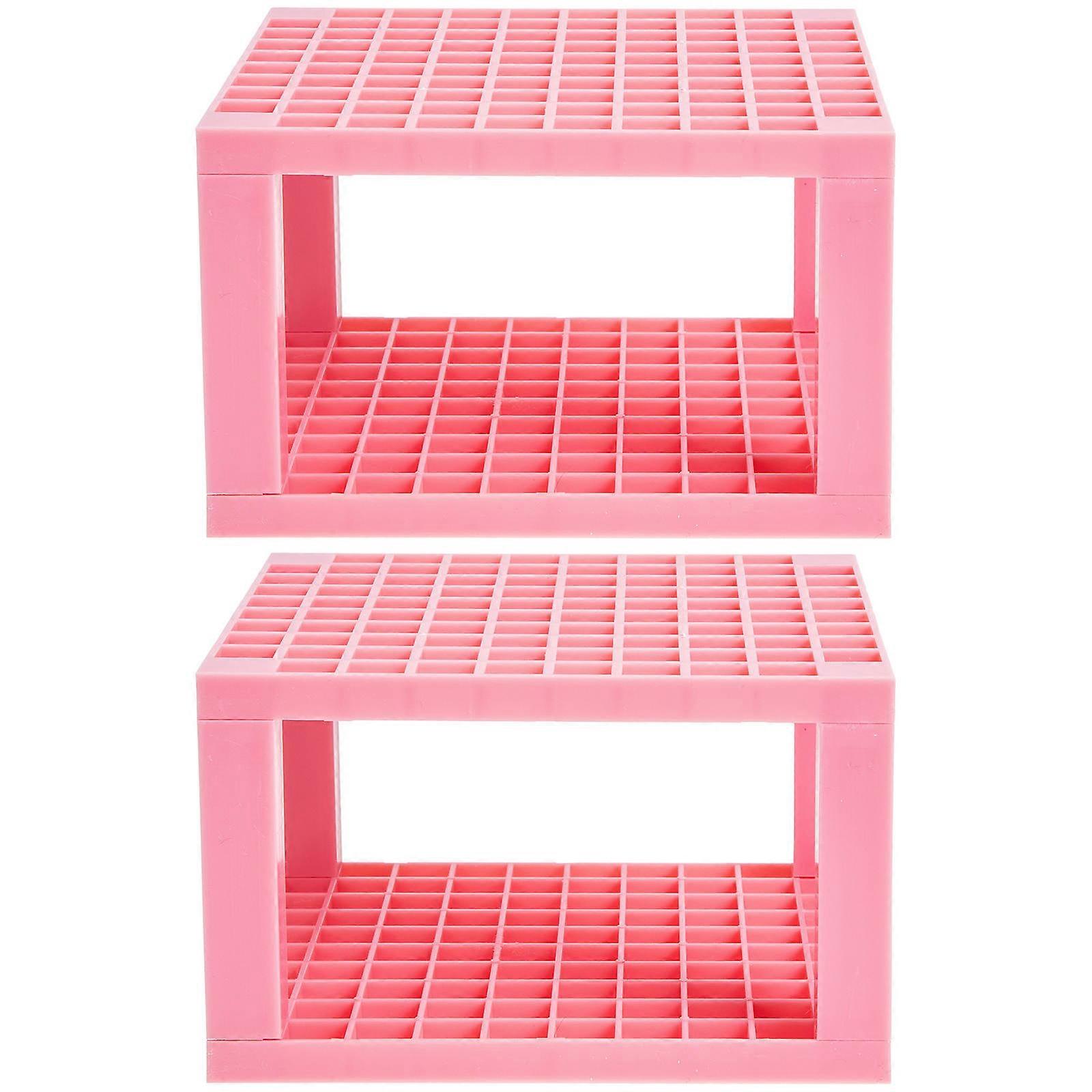 Multi Brush and Pencil Holder Set   Durable Art Supply Storage Rack for Pens, Markers, and Pencils   Space Saving Desktop Organizer for Neat