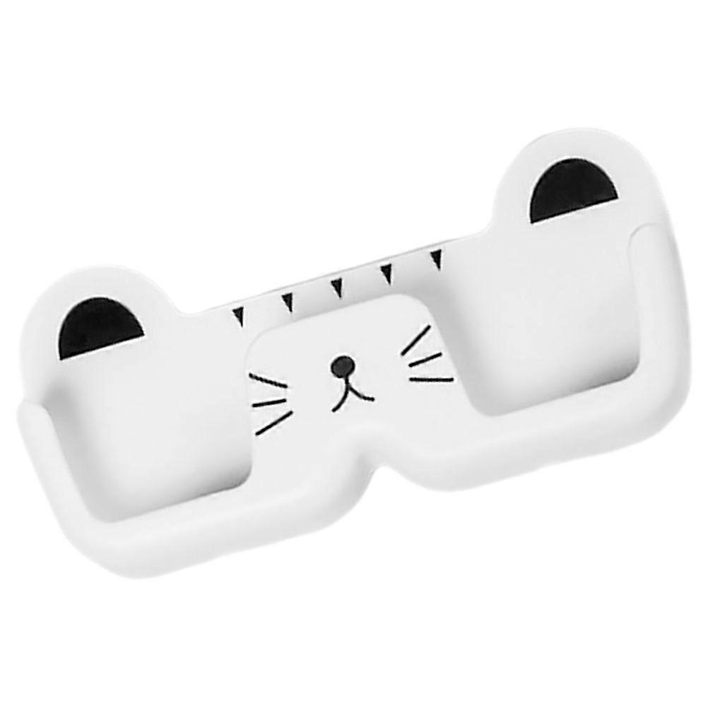 Sunglasses Shelf Space-Saving Wall-Mounted Eyeglasses Holder White Color Suitable For General Users 1Pack