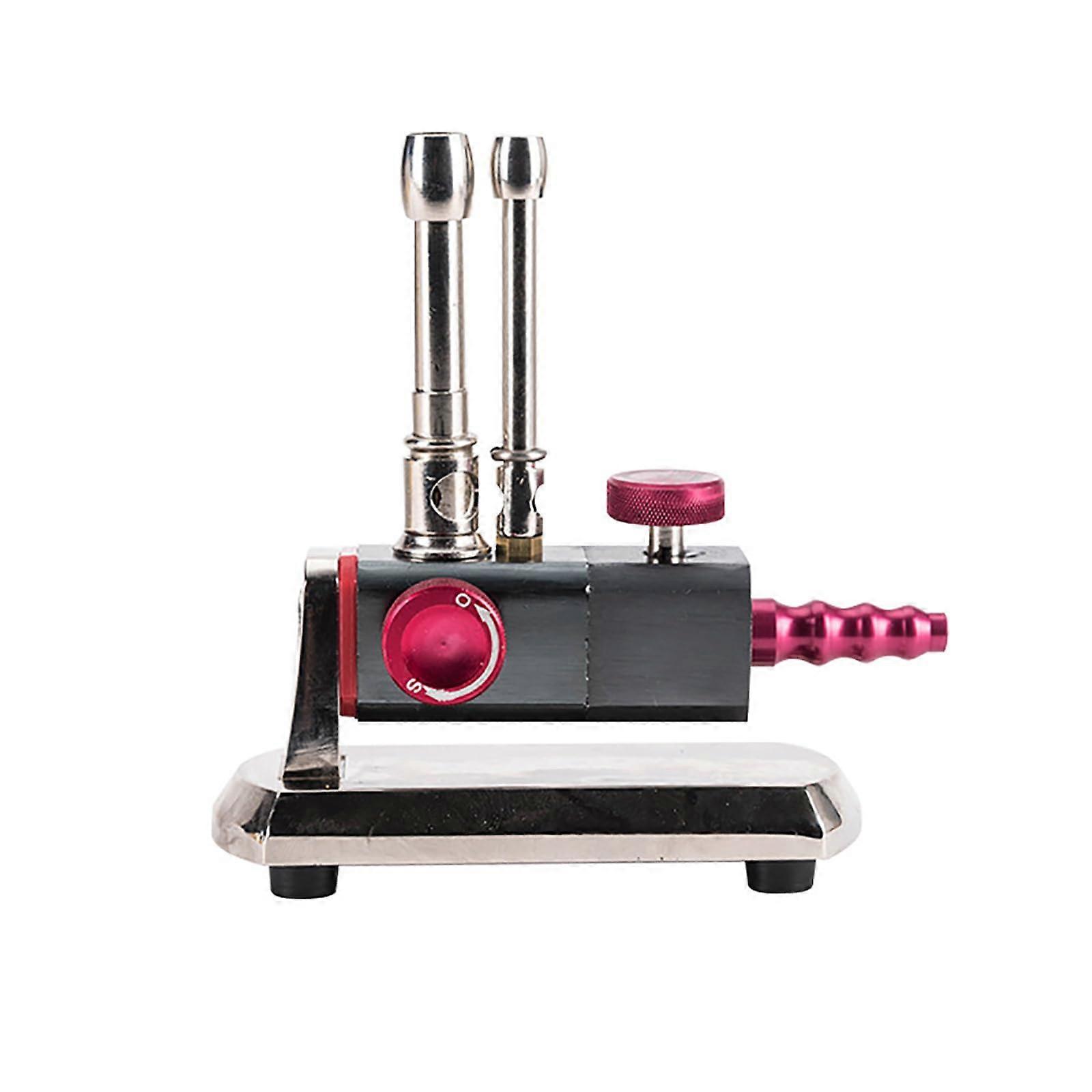 Laboratory Bunsen Burner, Rotating Gas Light with 2 Tubes, 020 Degree Tilt Angle, Adjustable Flame Size, 360 Degree Rotating Double Tube