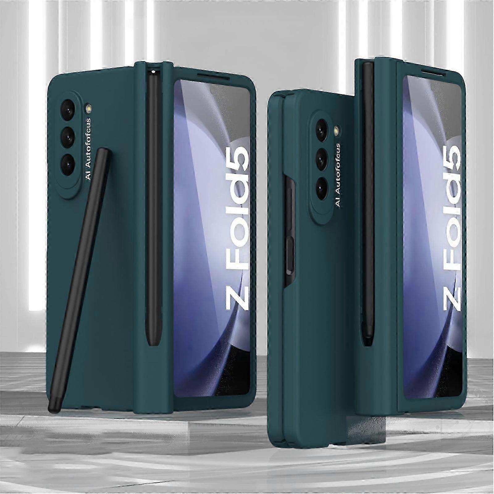 for Samsung Galaxy Z Fold 5 Case with S Pen Holder & S Pen, Screen Protector Hinge Case for Samsung Z Fold 5 Case