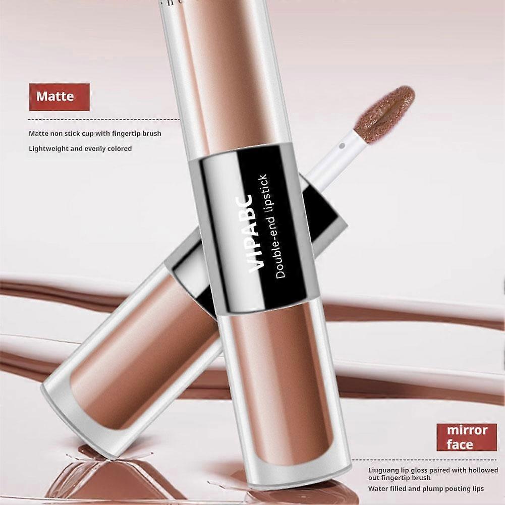 03# Mars Adventure (B) $VIPABC double-ended lip glaze mirror water light pouty lips not easy to get stained with cups and fade color whitening matte