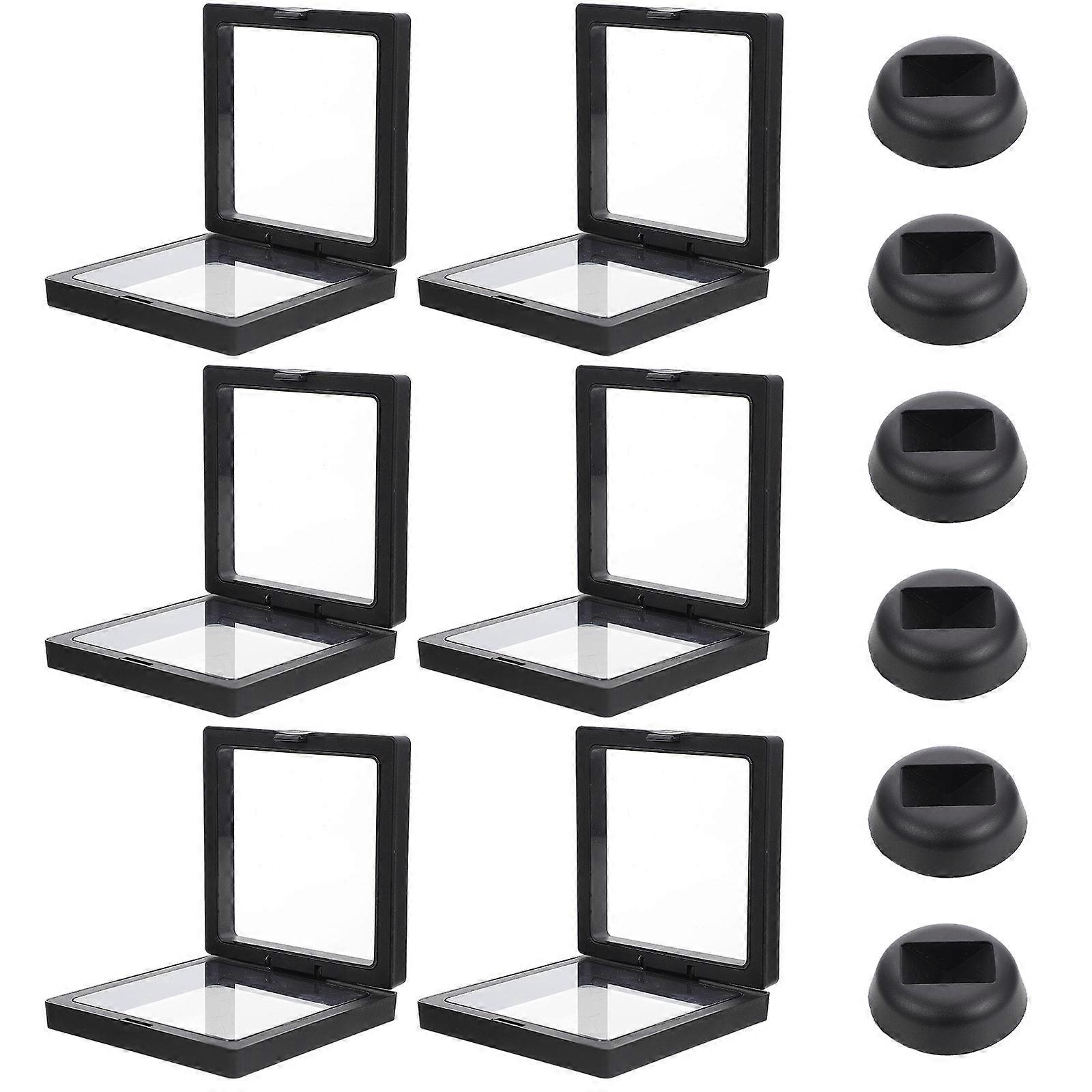 Sturdy Jewelry Storage Boxes with Transparent Design for Display Use 6 Sets