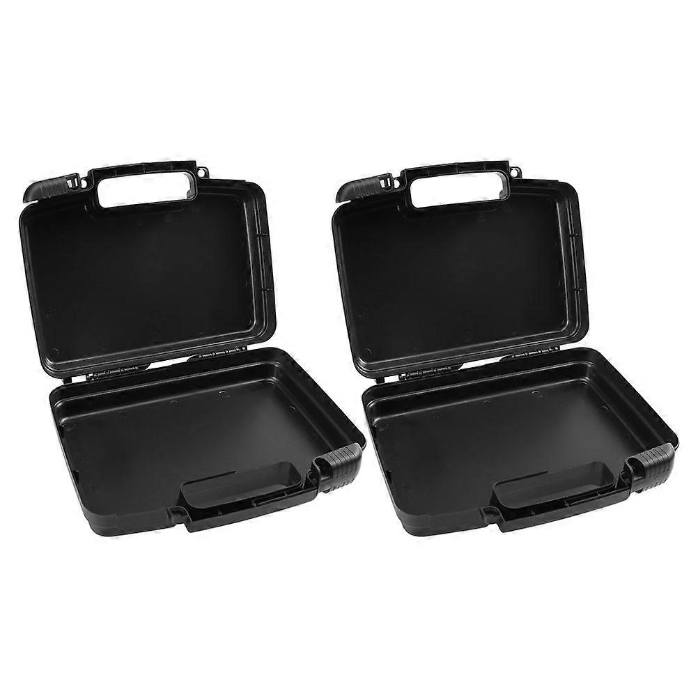 Tool Storage Organizer Rectangular Plastic Tool Box Waterproof Household Tools 2Pcs