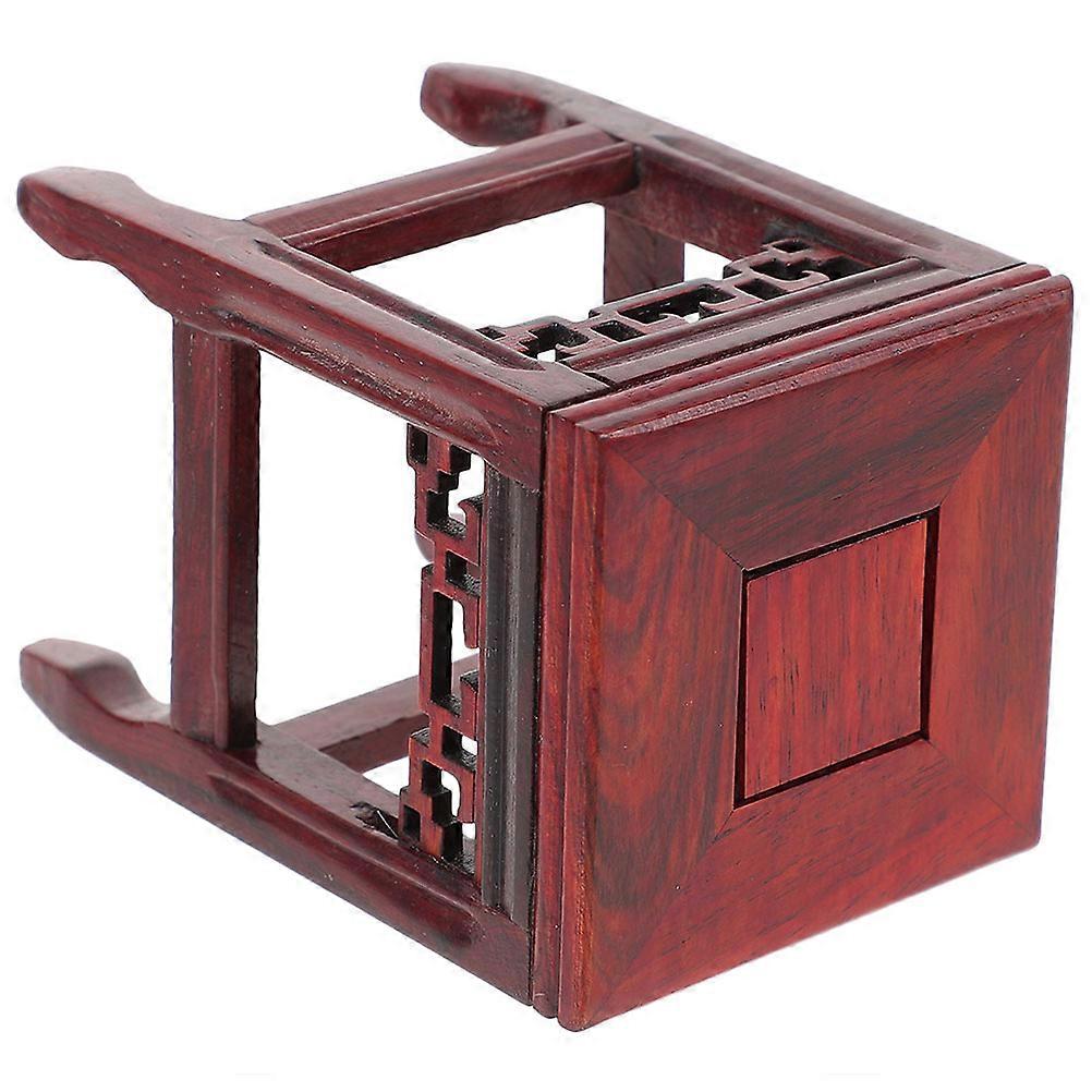 Wood Flower Pot Holder Planter Rack Indoor Decoration Wood 16.80X10.60X10.60CM Versatile 3Pcs