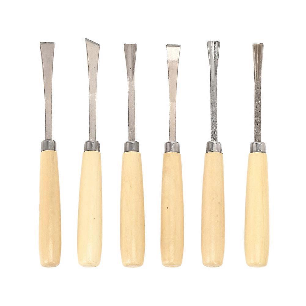 6pcs Woodworking Chisel Set Carving Tool Engraving Chisel Knife Woodworking Tools