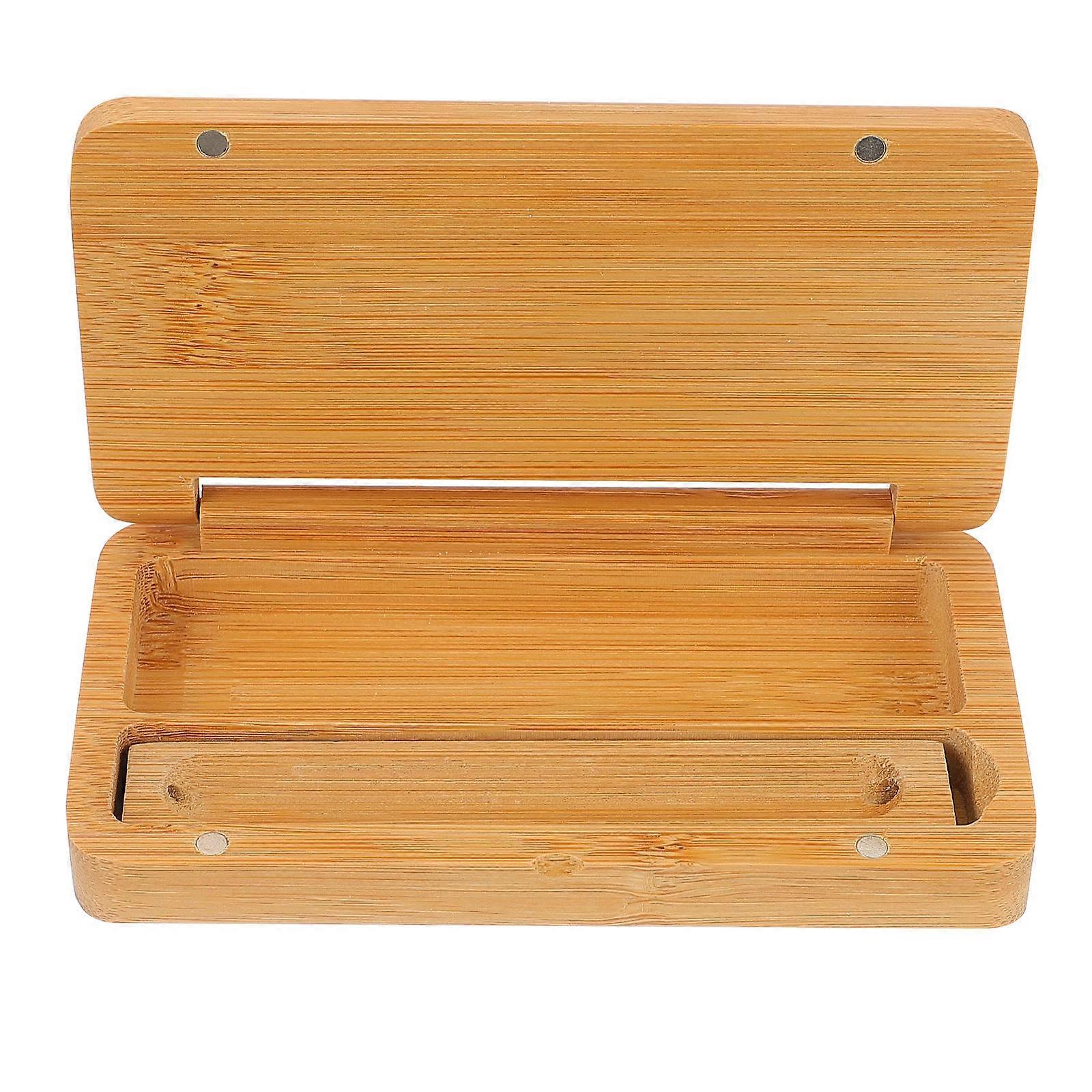 Sticks Burner Box Incense Holder General Users Round Corner Compact Sandalwood Container 2Set
