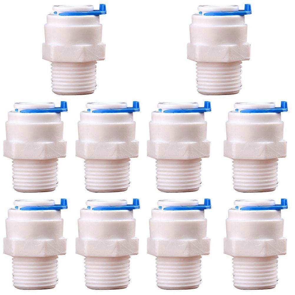 Pvc Water Pipe Adapters Plastic Household Water Purifier Accessories For Plumbing Square Shape White 10Pcs