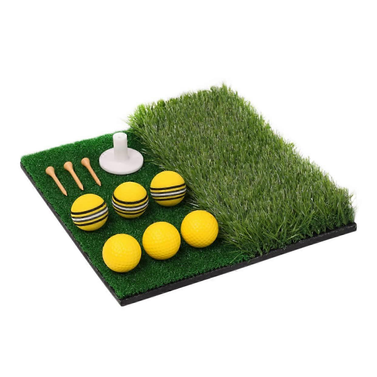 1 piece golf practice mat with turf golf training aid for precise chipping and putting for professionals and beginners