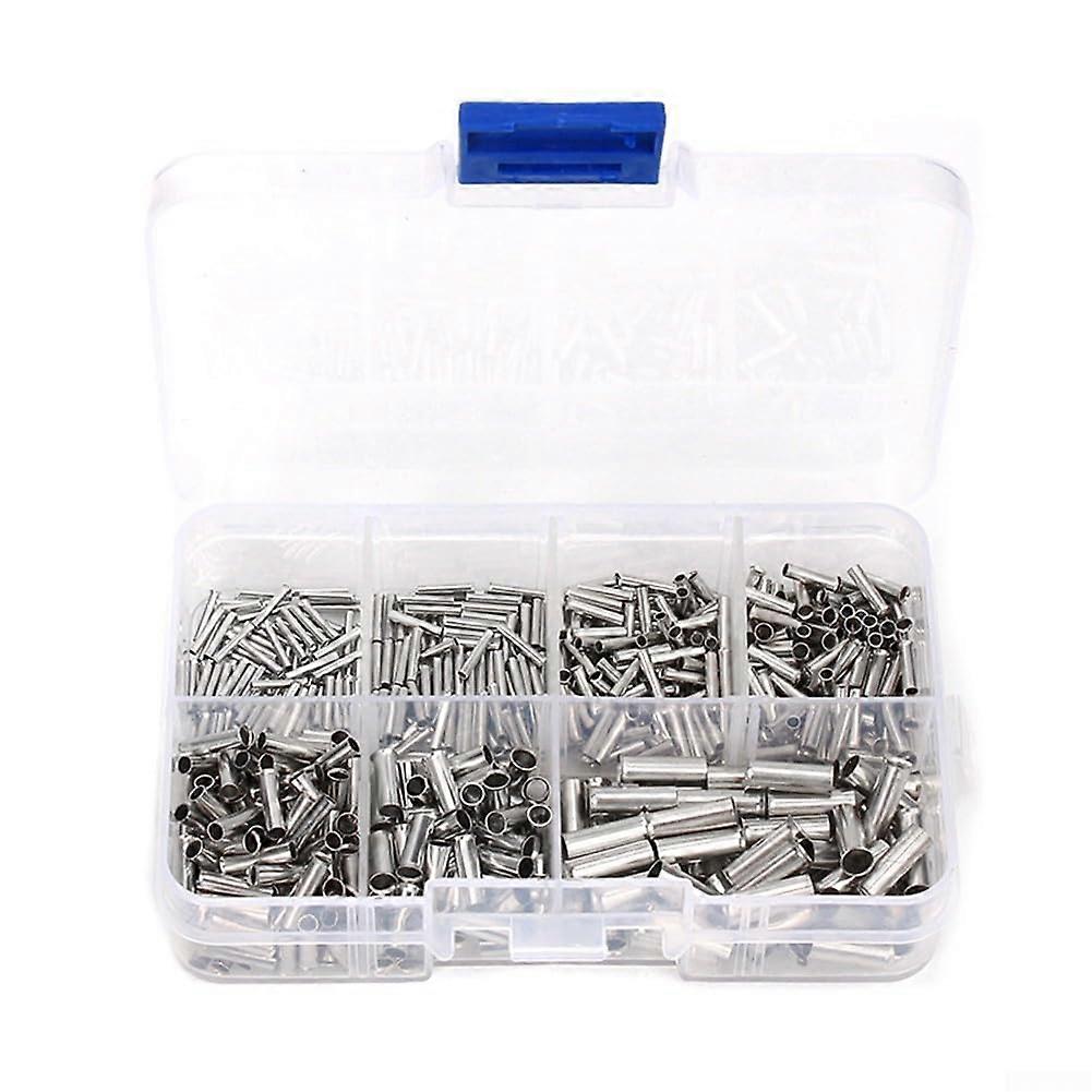 Crimp Terminals: Copper, High Conductivity, 700-Piece Set, Various Sizes For Electrical Wiring