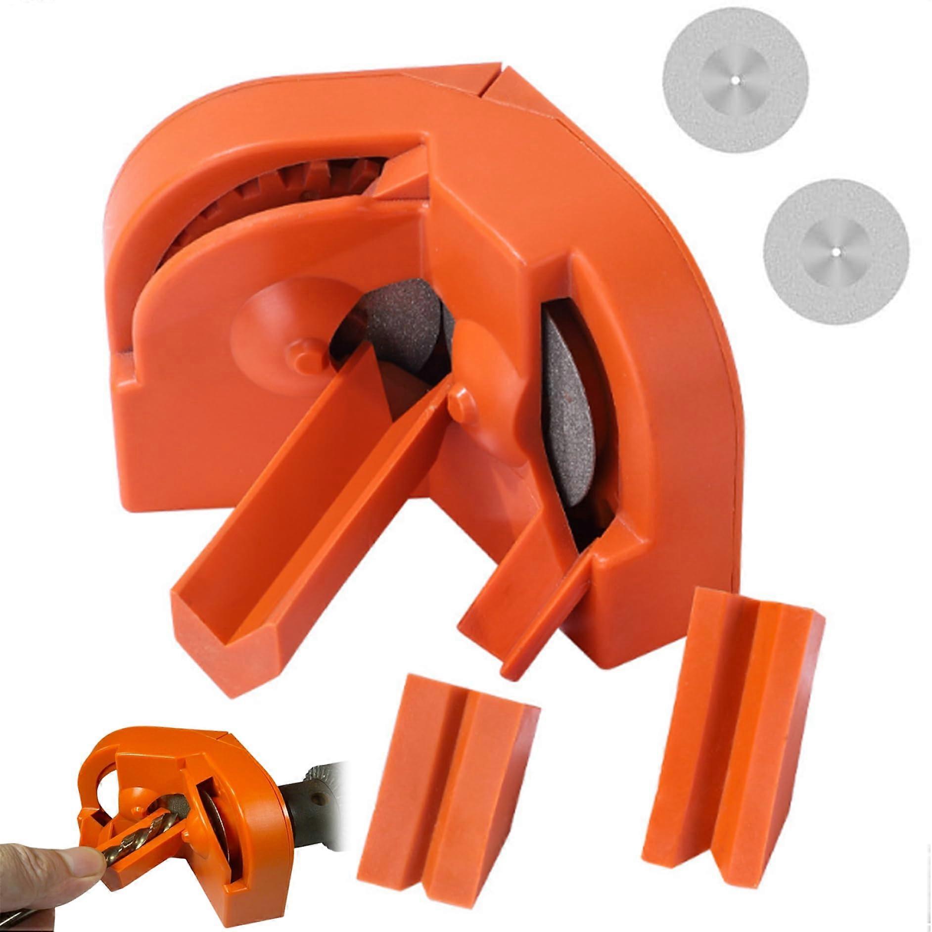 Drill Bit Sharpener for 5/64 to 5/8 Inch Bits, Portable High-Speed Steel and Carbide Drill Bit Grinding Machine