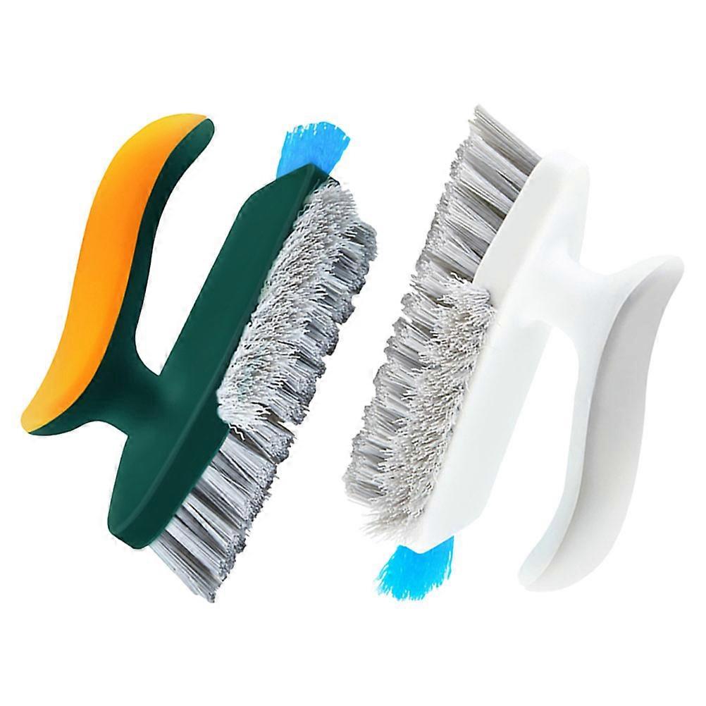 Shower Tile Scrubber Japanese Aesthetics Triangular Shape Bathroom Cleaning Plastic 2Pcs