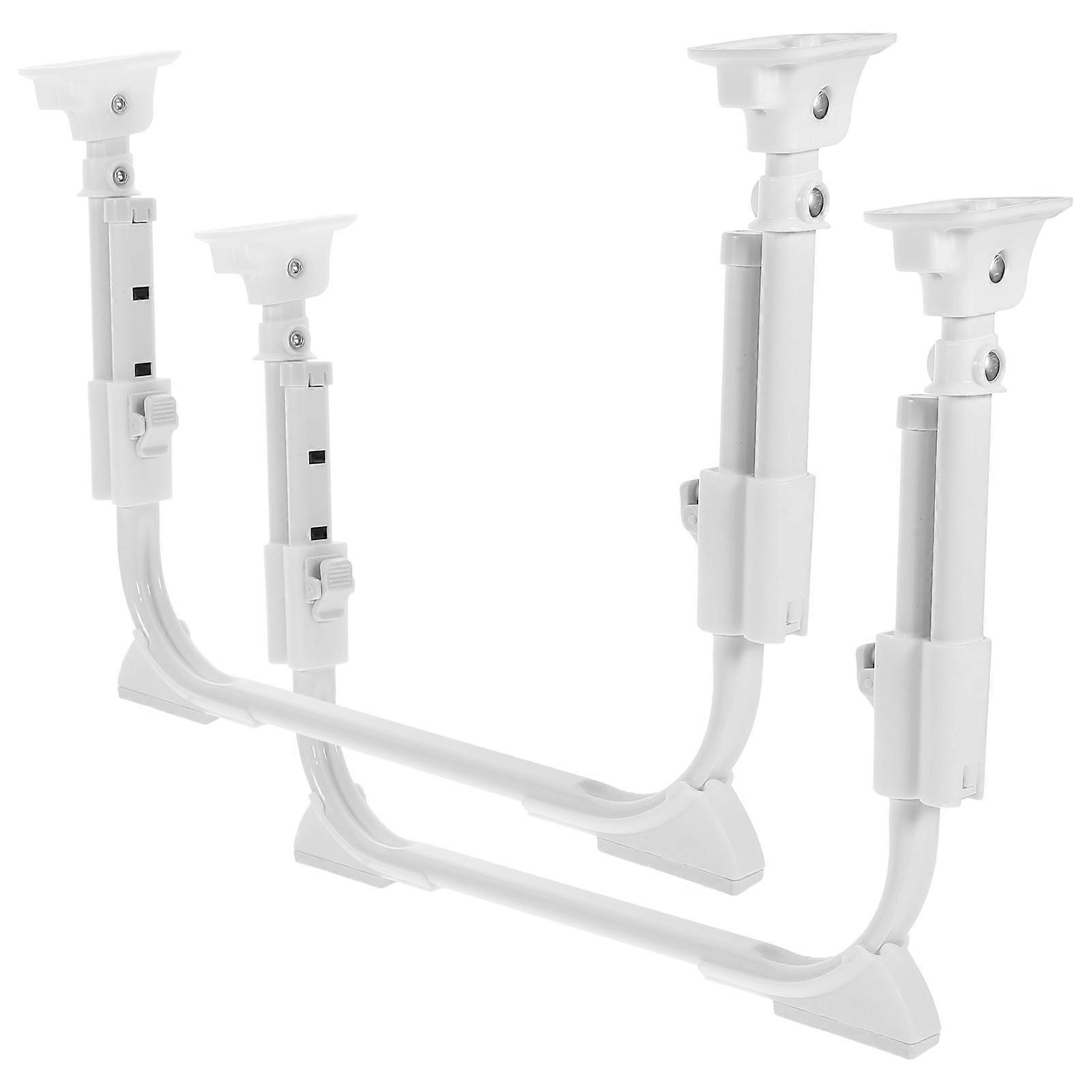 Desk Riser Legs U-Shaped Bed Desk Leg Self-Locking Nonslip White 1Set