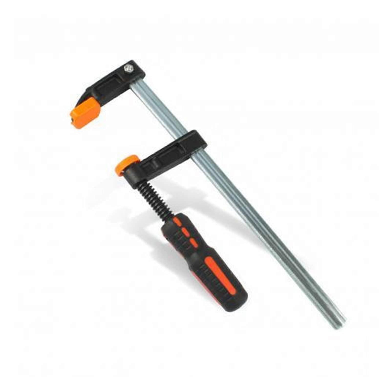 Clamp Heavy Duty, onepiece quickrelease ratchet clamp, speed squeeze carpenter clip, workbench bar clamp clip kit, woodworking tool (Size: 02)