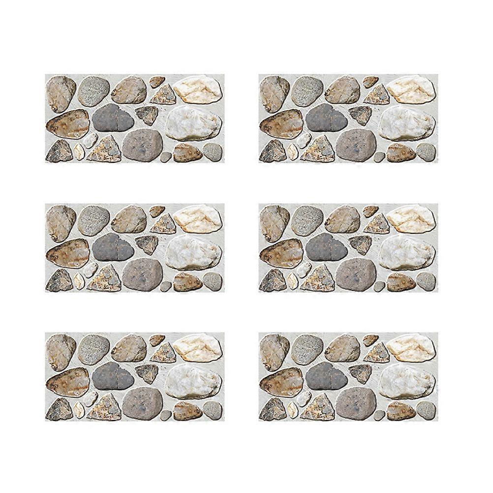 DIY Decoration Self-Adhesive Tile Stickers PVC Material Easy to Apply for Homeowners Assorted Color 6Set