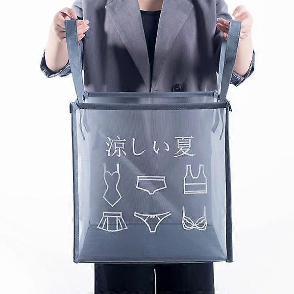 Large Foldable Laundry Basket, Cylindrical Storage Basket for Children