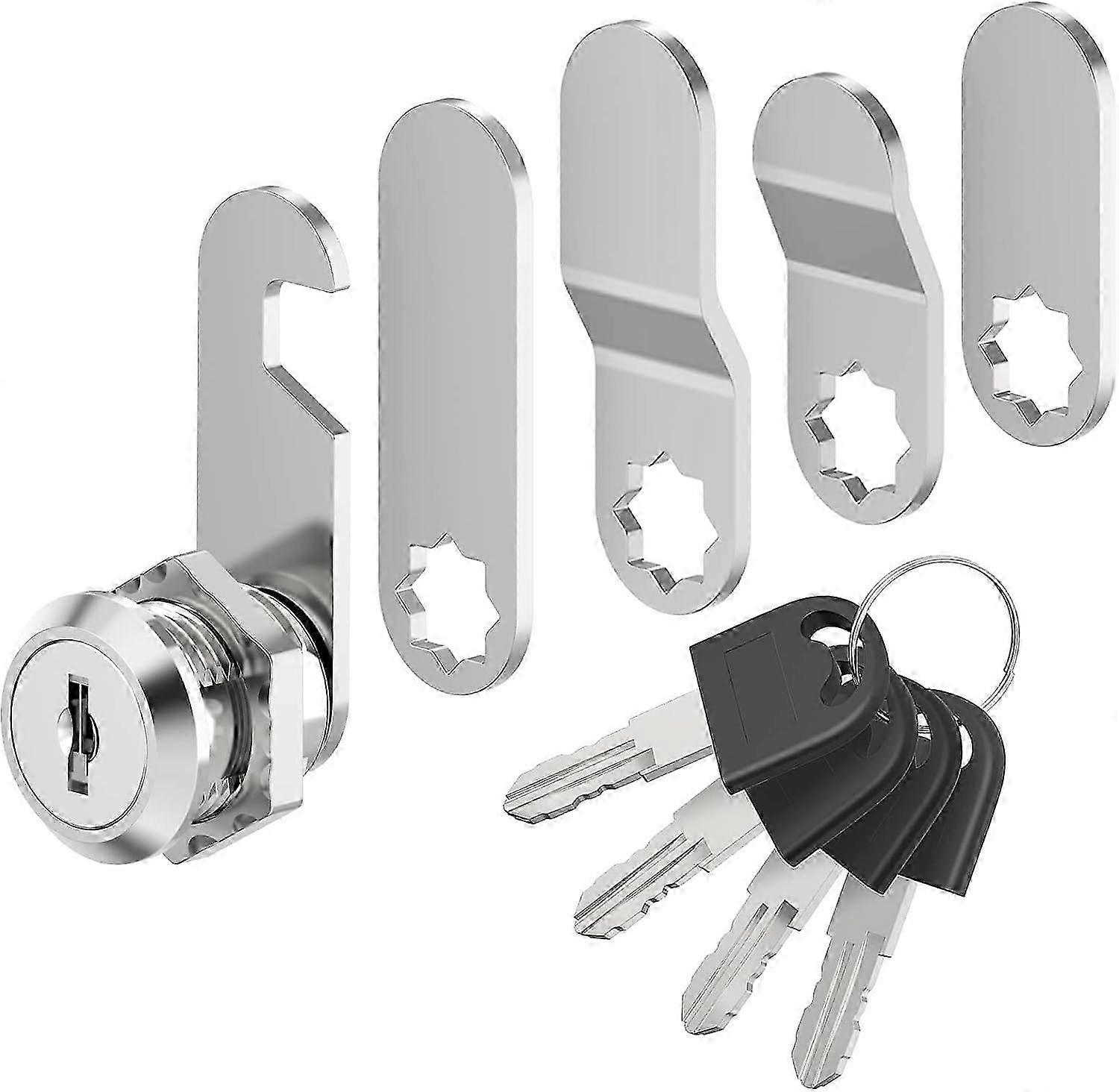 Letterbox Lock 4 Keys - with 5 Different Lock Plates for Mailboxes and More