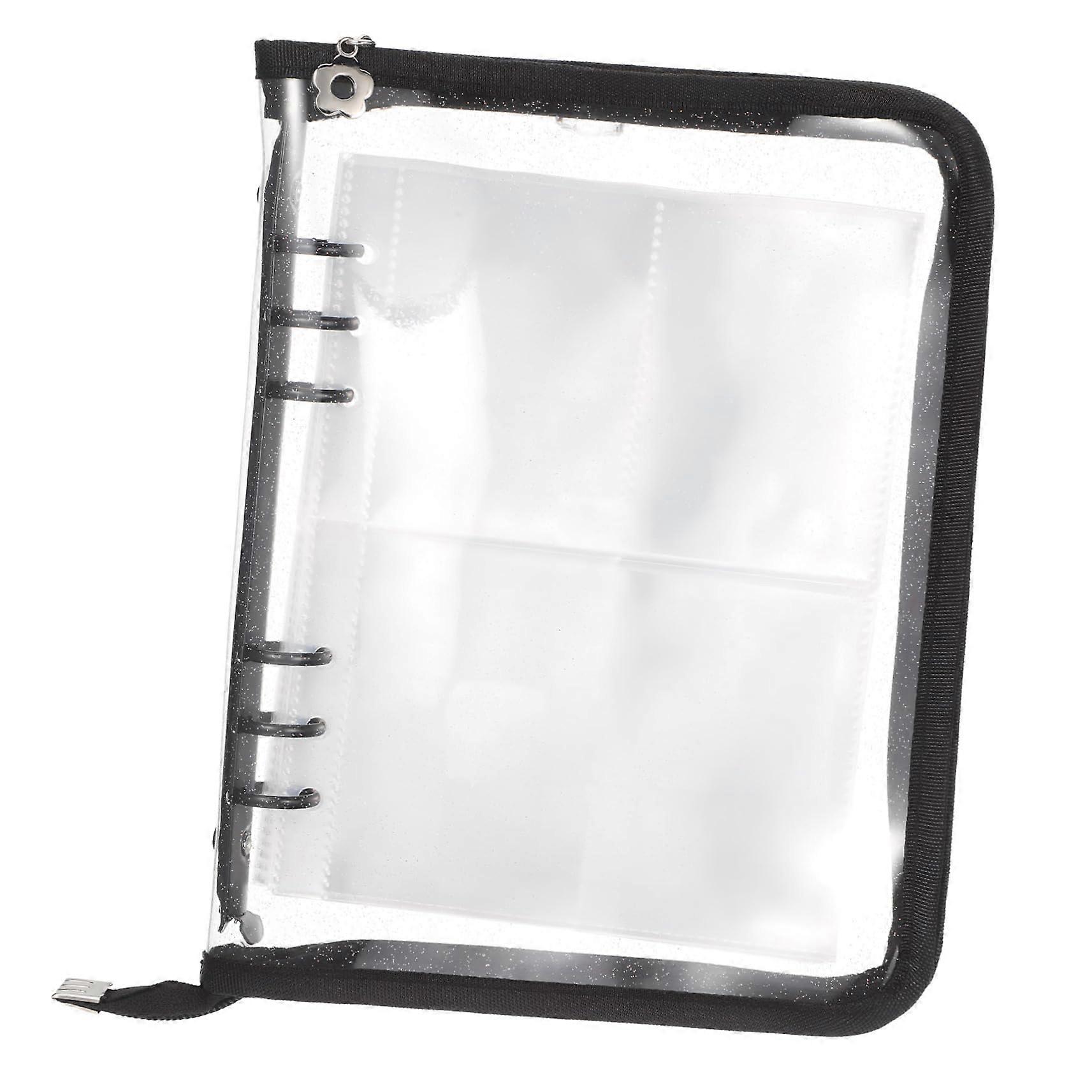 Manual Set Money Organiser Kpop Photo Card Folder Sticker Storage Book Wallet Organiser PVC Transparent 1