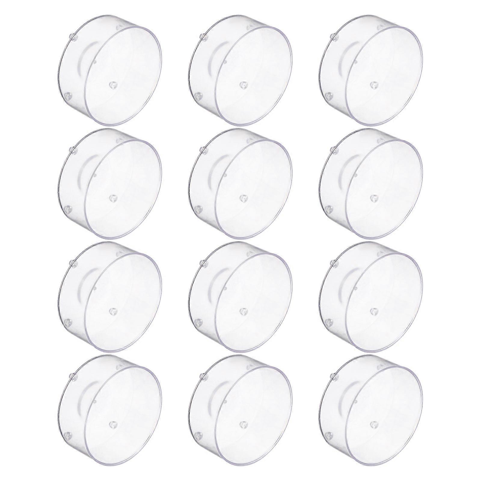 20pcs Transparent Reptile Bowls Durable Food Water Dishes for Lizards Snakes Turtles Stable Spill Resistant Design for Feeding Reptiles