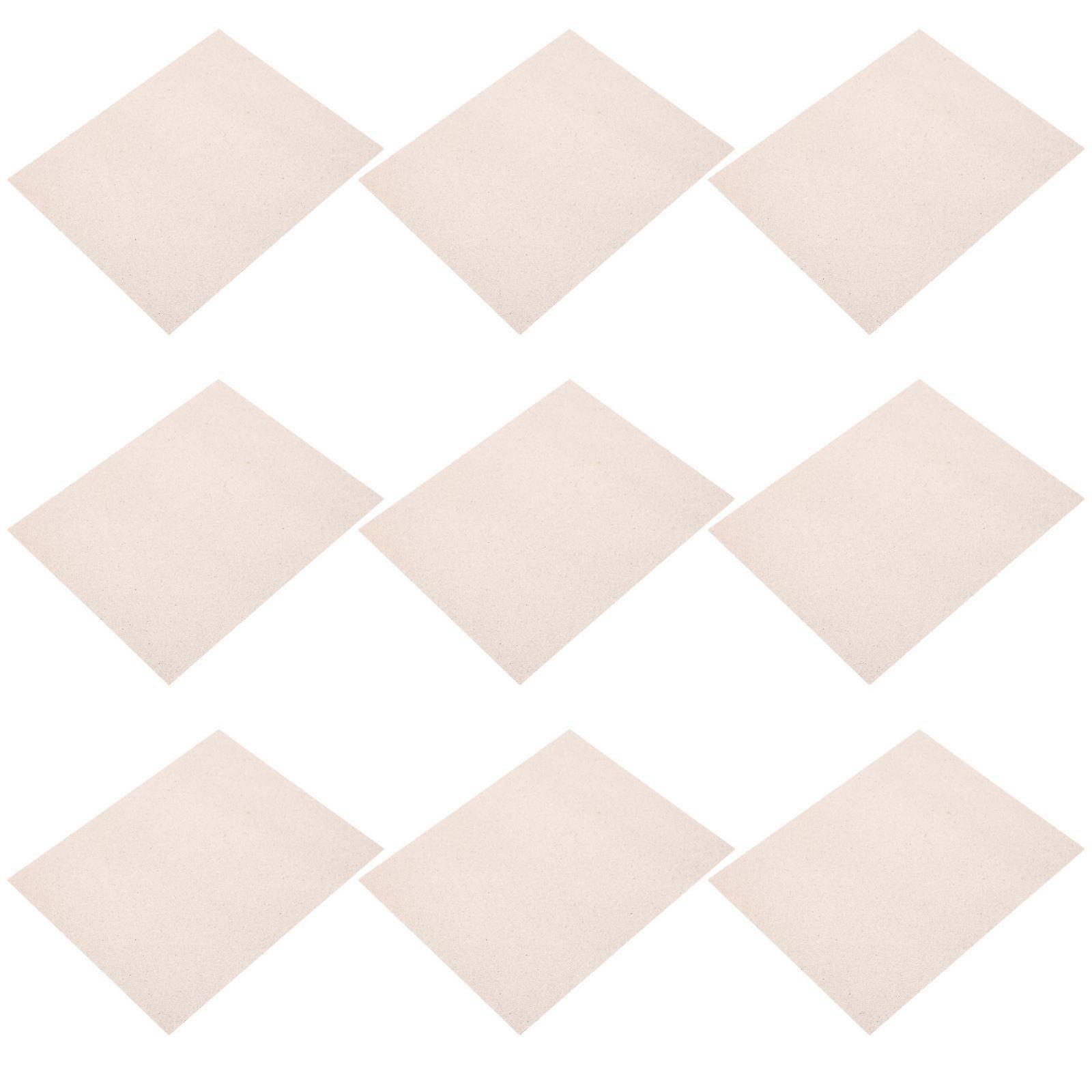 Replacement Microwave Plate Heat Resistant High Temperature Resistance 15.00X12.00X0.10CM Beige 10Pcs