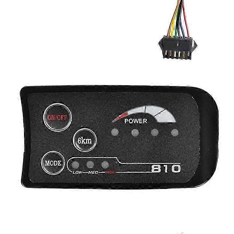 SM 6PIN S810 E-Bike LED Display Meter 36V IP65 UART Protocol for Electric Bicycle Electric Bike Meter