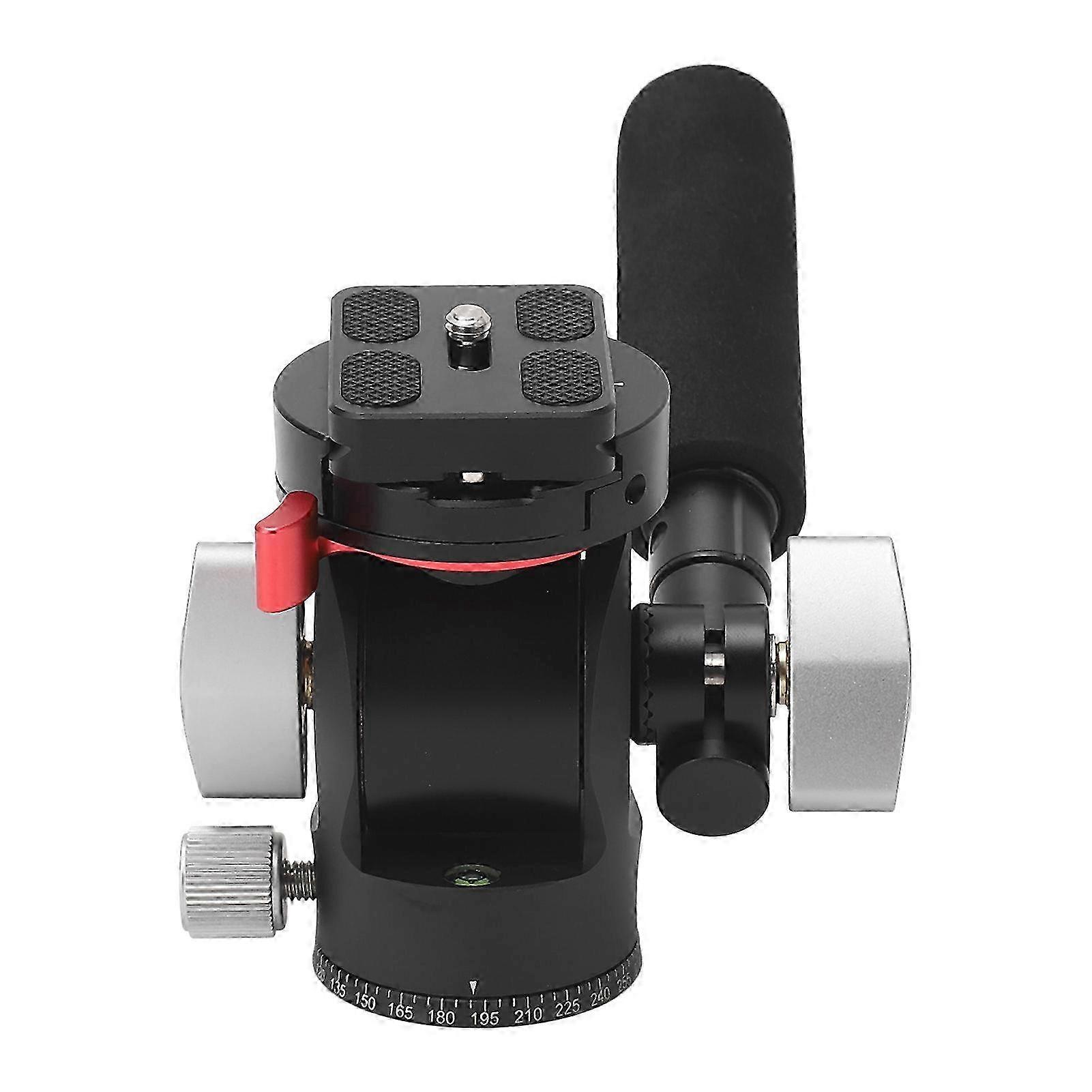 Fluid Tripod Head with Quick Release Plate - Camera Accessory for Smooth Movement & 2kg Load Capacity Tripod Support