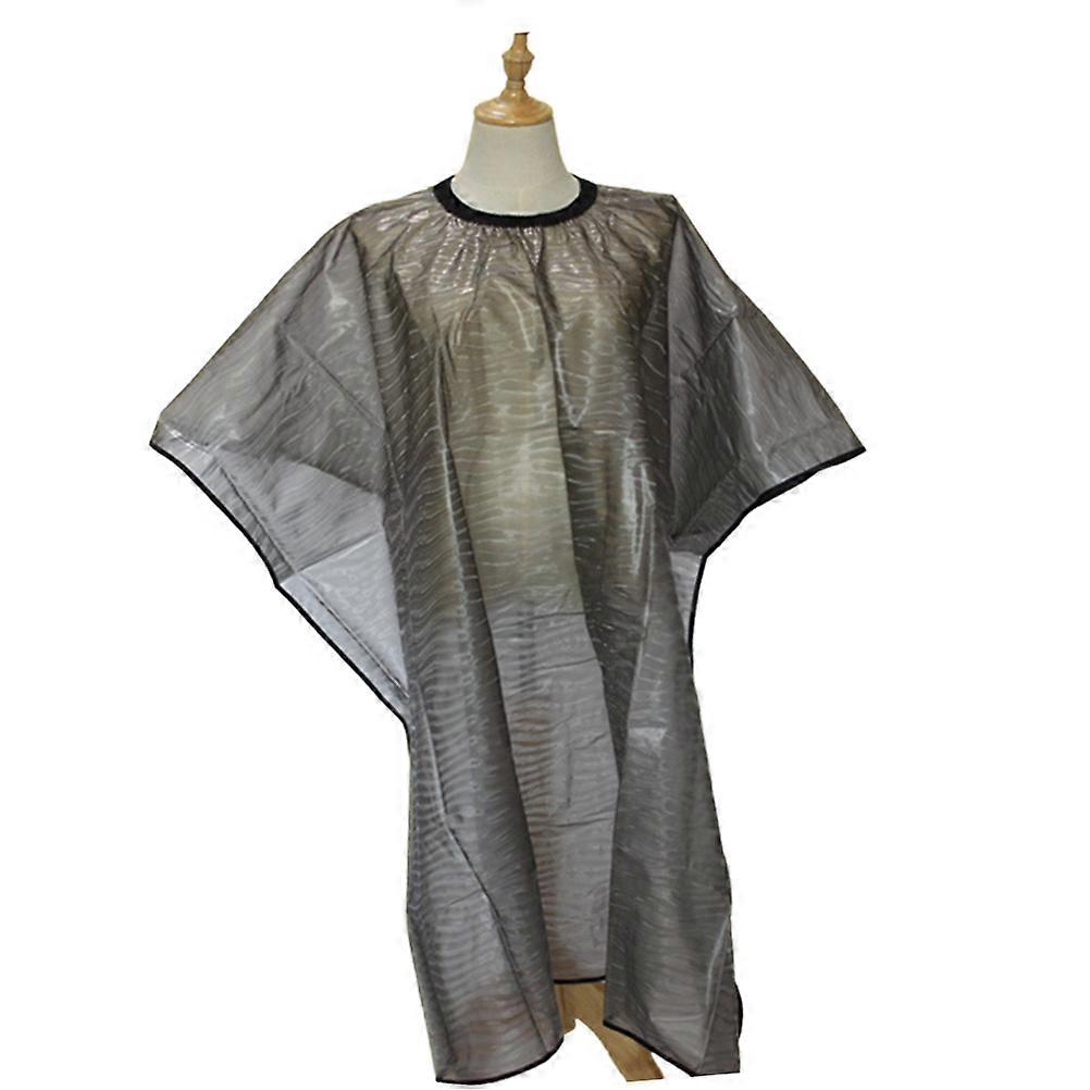 cape de coiffure imperméable à l’eau pour une utilisation en salon en polyester gris foncé 3D Wai tissu