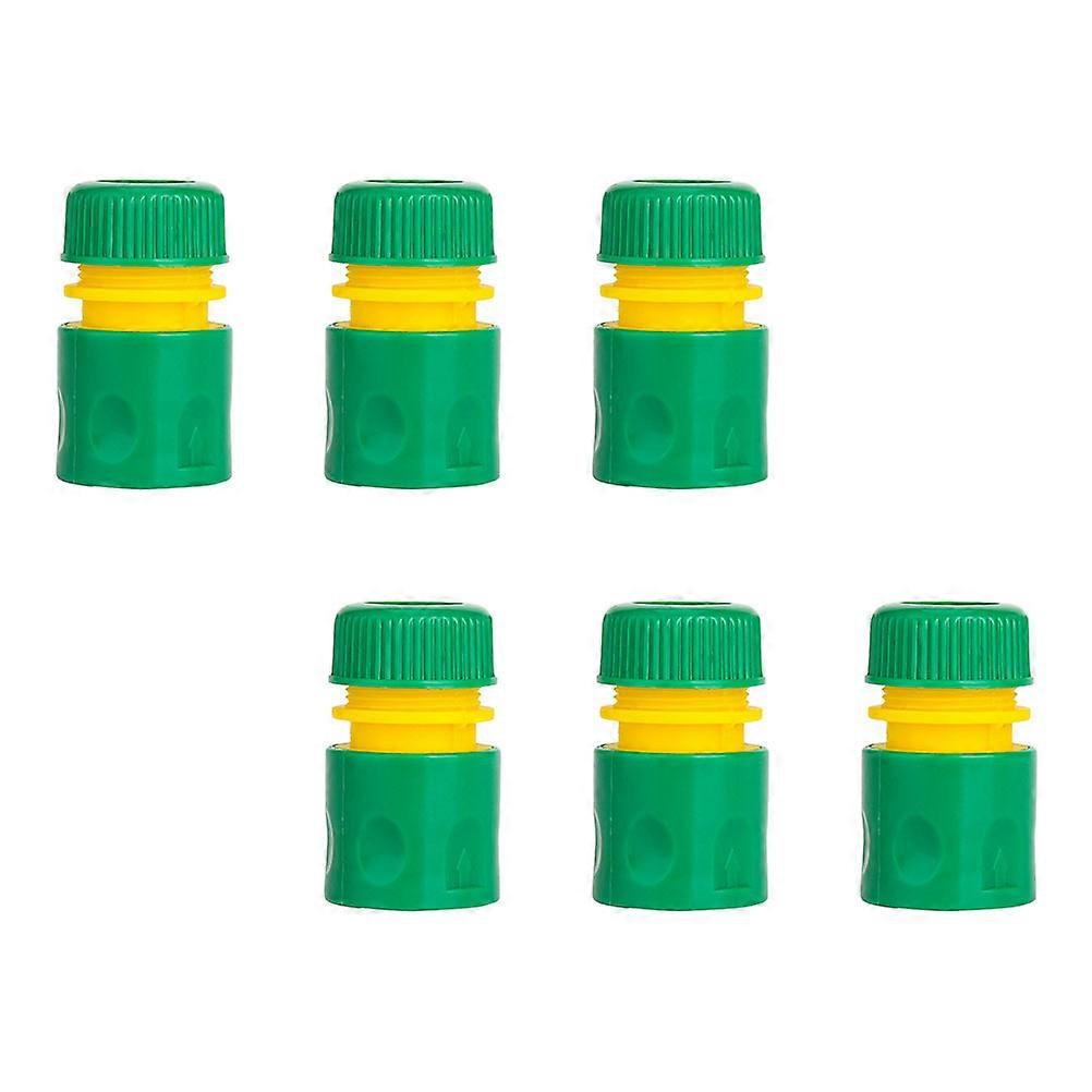 Universal Garden Water Hose Fittings Connectors Adapters Made of Plastic Green Color for Many Occasions 6 Pieces