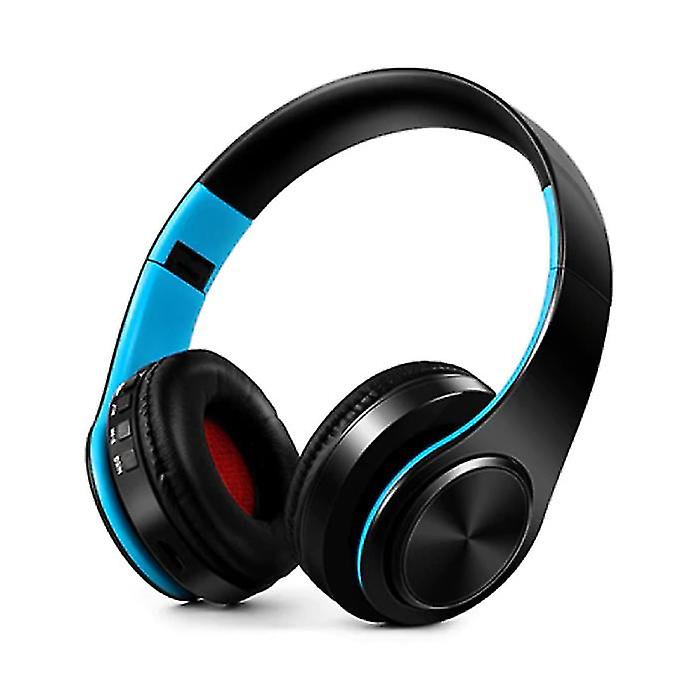 Bluetooth Wireless Stereo Gaming Headphones (Black-blue)