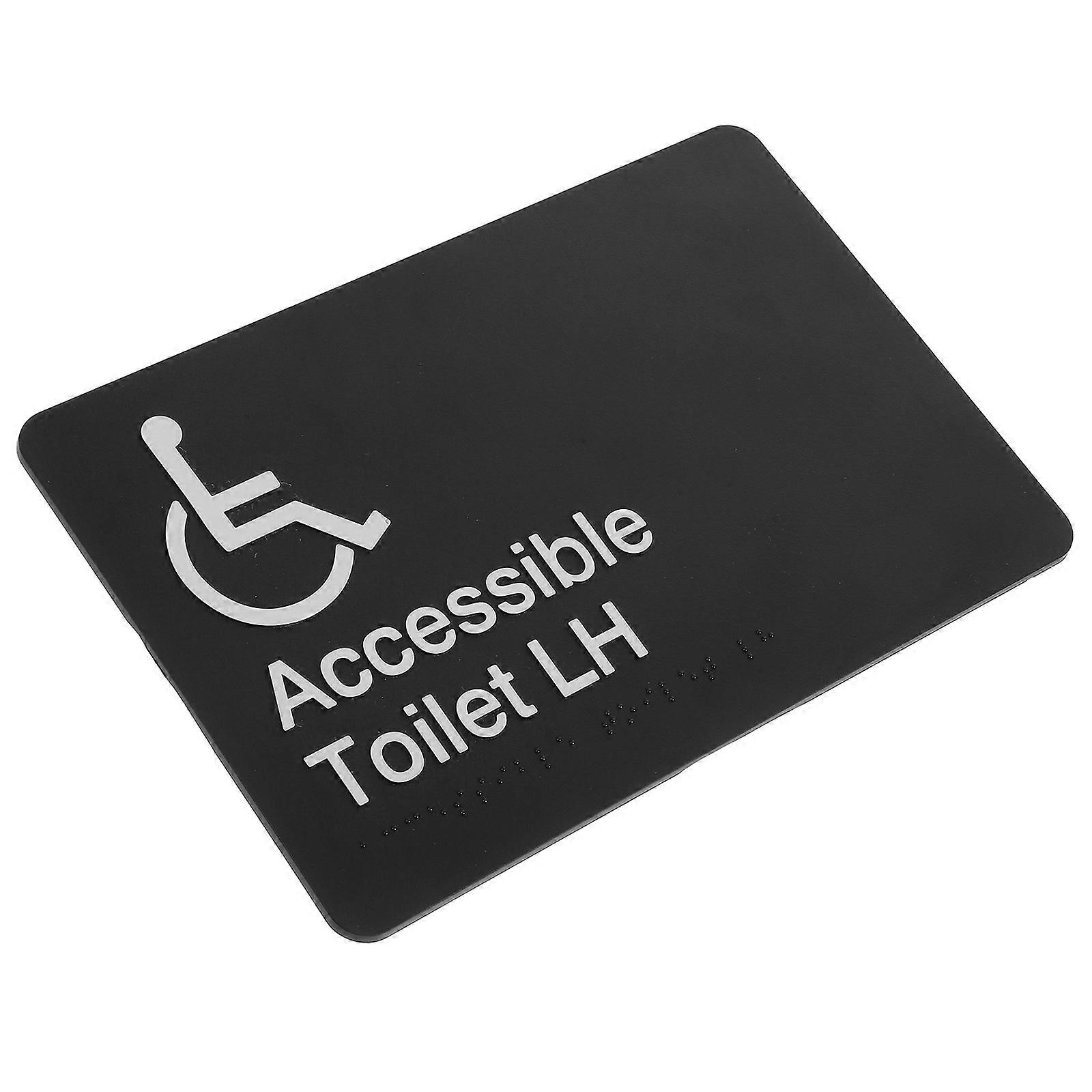 Handicapped Accessible Restroom Sign with Braille – Durable, High Visibility Design for Malls, Hospitals, and Airports – Universal Accessibility