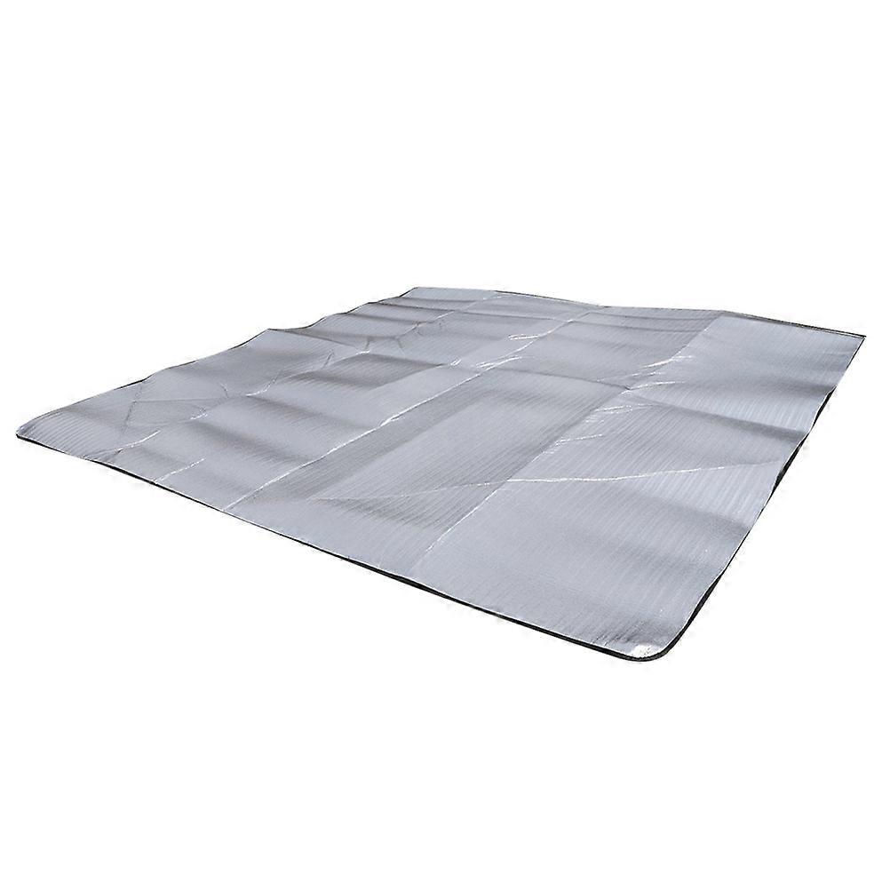 家庭用に理想的なアルミニウムフィルムの防湿ピクニックシルバーカラー200x200cm軽量ポータブルバッグ付き