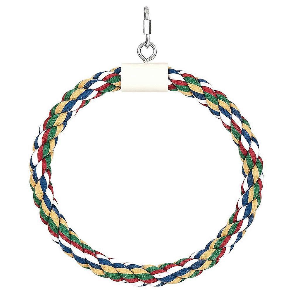 Hanging Parrot Cotton Rope Swing for Cockatiels & Parakeets – Safe, Durable Bite Resistant Bird Cage Accessory for Fun Exercise