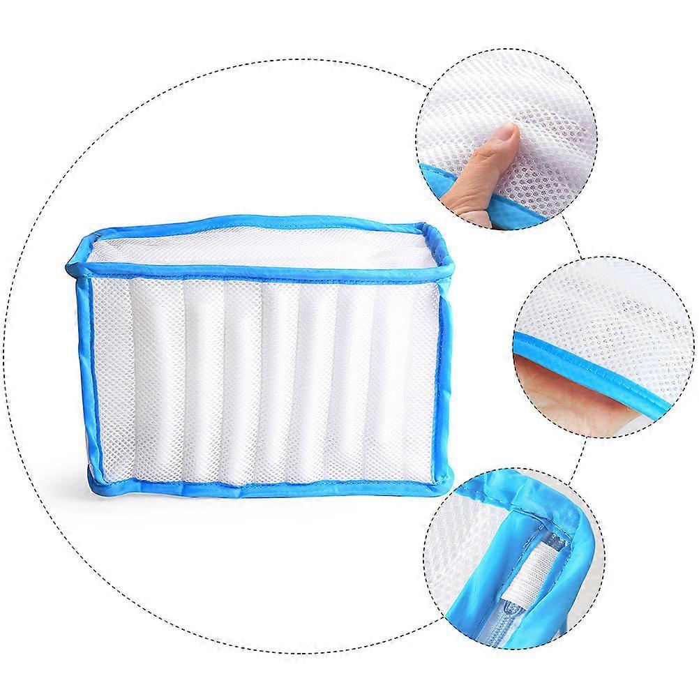 Reusable Shoe Laundry Bag Travel Camping Rectangular Polyester Machine Washable 1Pcs