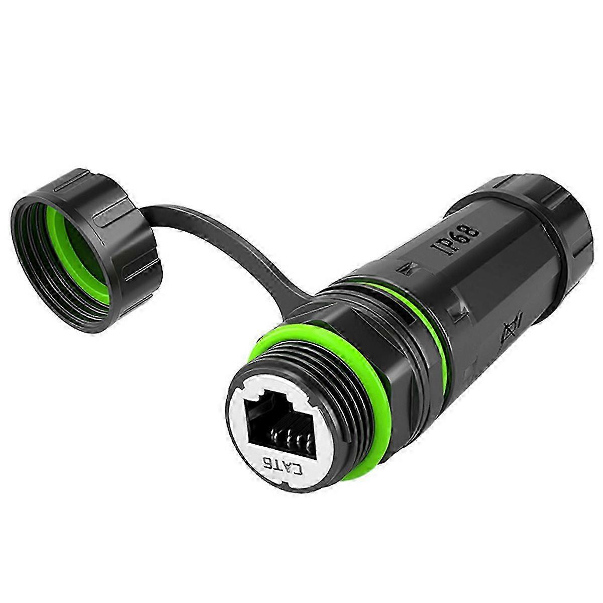 IP68 Waterproof M20 RJ45 Shielded CAT6A Female Panel Without cable