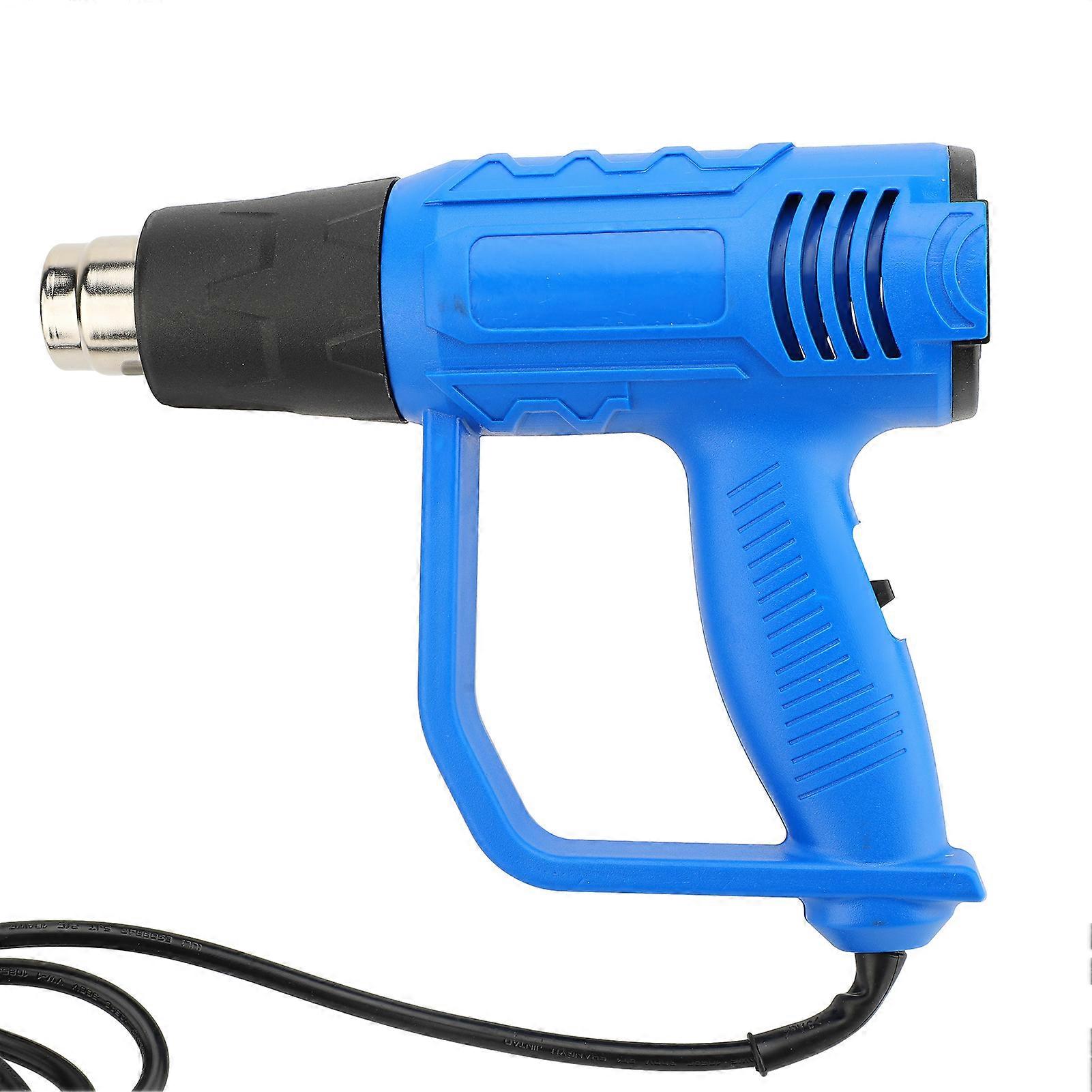 2000W Heavy Duty Heat Gun 2 Speed Adjustment Hot Air Gun Kit with 3 Nozzles for Crafts Shrink Wrap 230V EU Plug