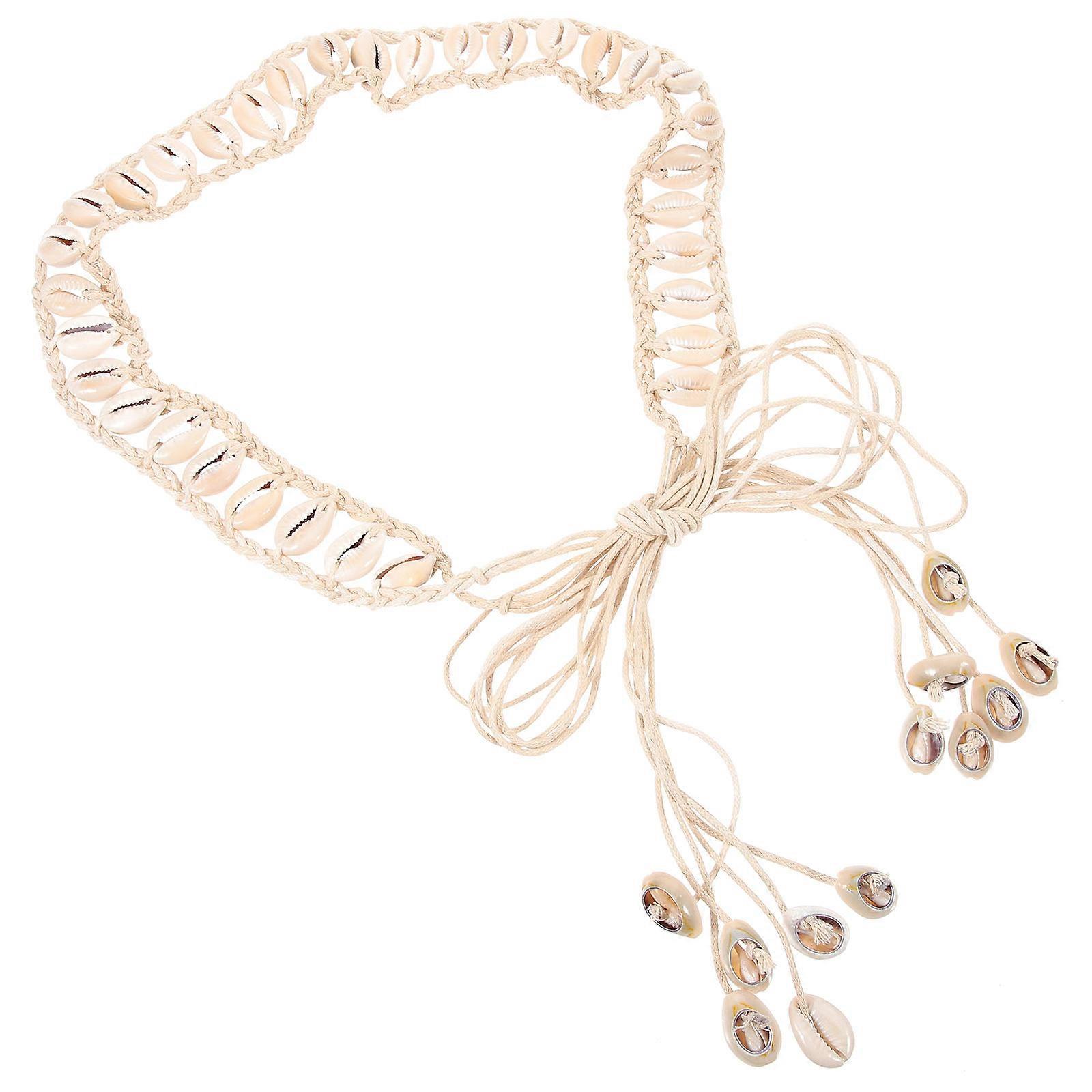 Women Waist Belt for Teen Girls Stylish Shell Belt for Pants and Dresses