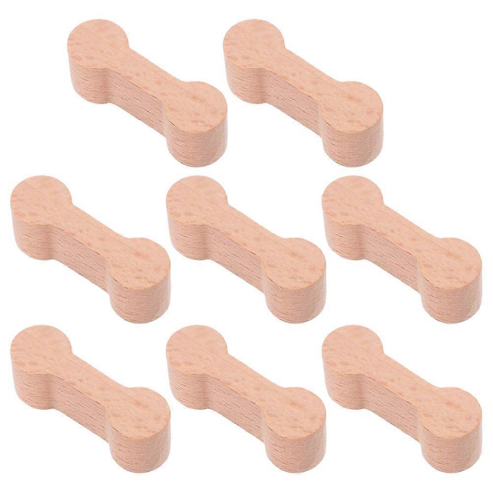 6PCS Wooden Train Track Connectors & Adaptors for Creative Play, Enhancing Cognitive Skills and Coordination, Compatible with Popular Wooden Train