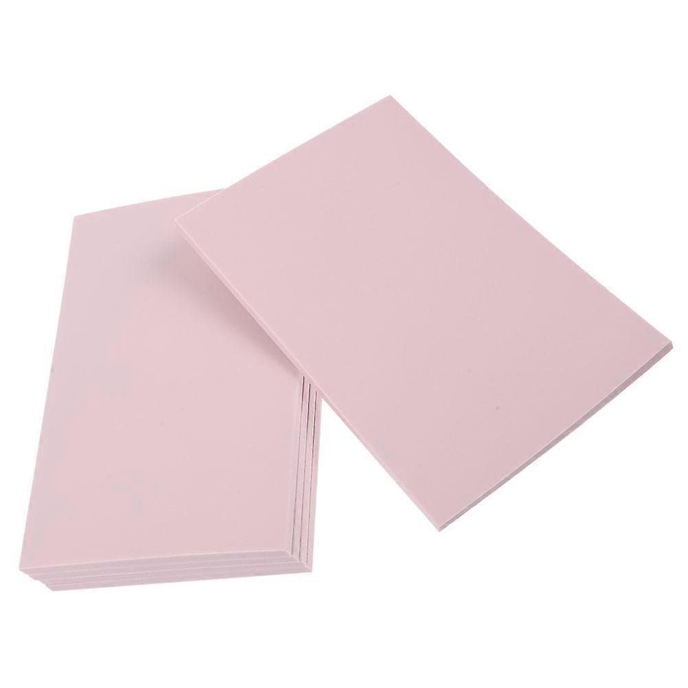 5pcs Pink Rubber Blocks for DIY Engraving – Smooth Edges, Skin Friendly TPR Material for Crafting & Custom Stamps