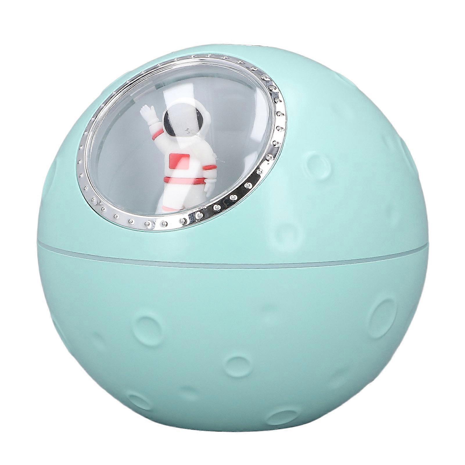Space Capsule Humidifier 2 Gears Adjustable 300ml Quiet Cute Astronaut Humidifier with Diffuser and Nightlight Green 