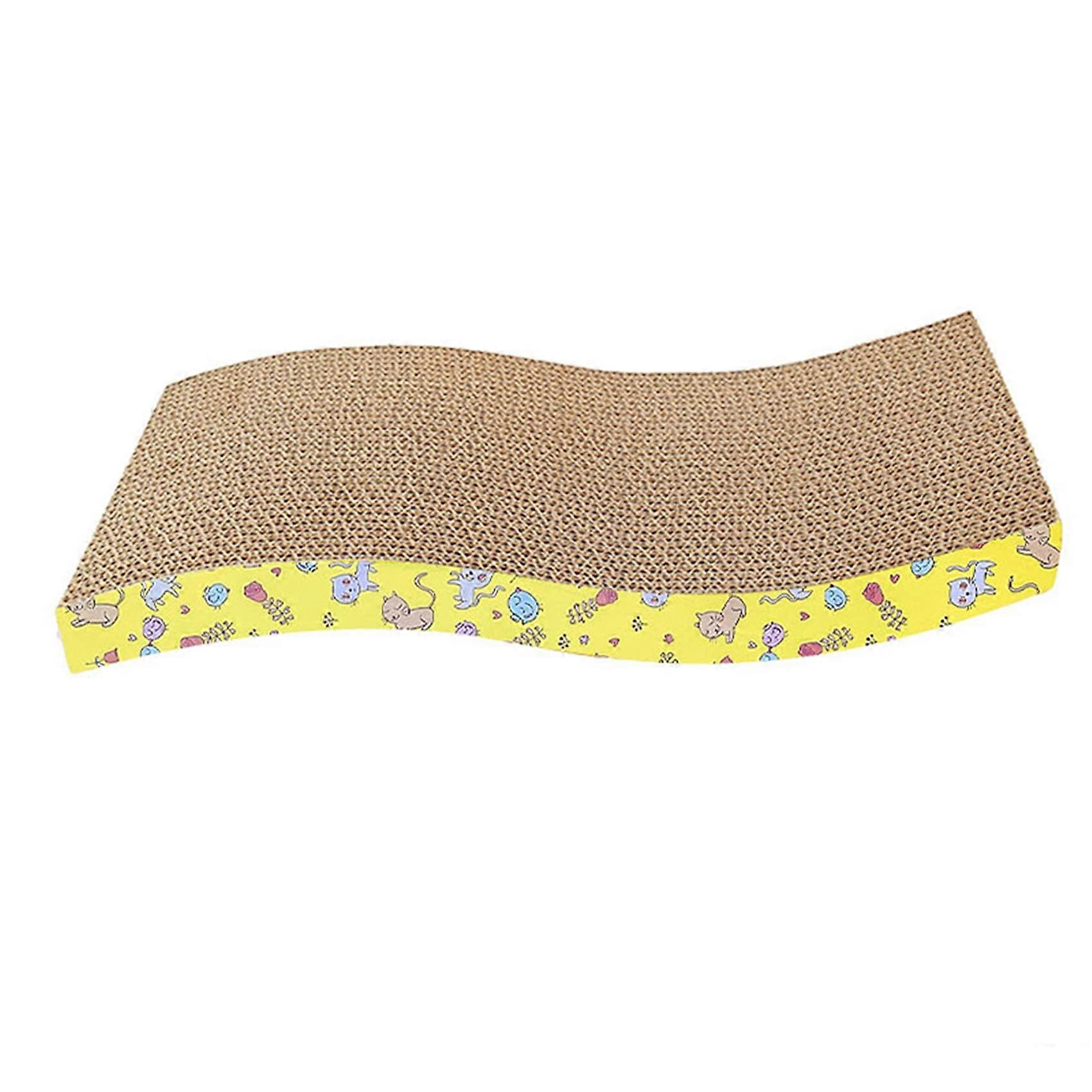 Pet scratching board with Catinp cat scratcher cardboard bed scratching pad corrugated paper curved flat Sshape optional design model D
