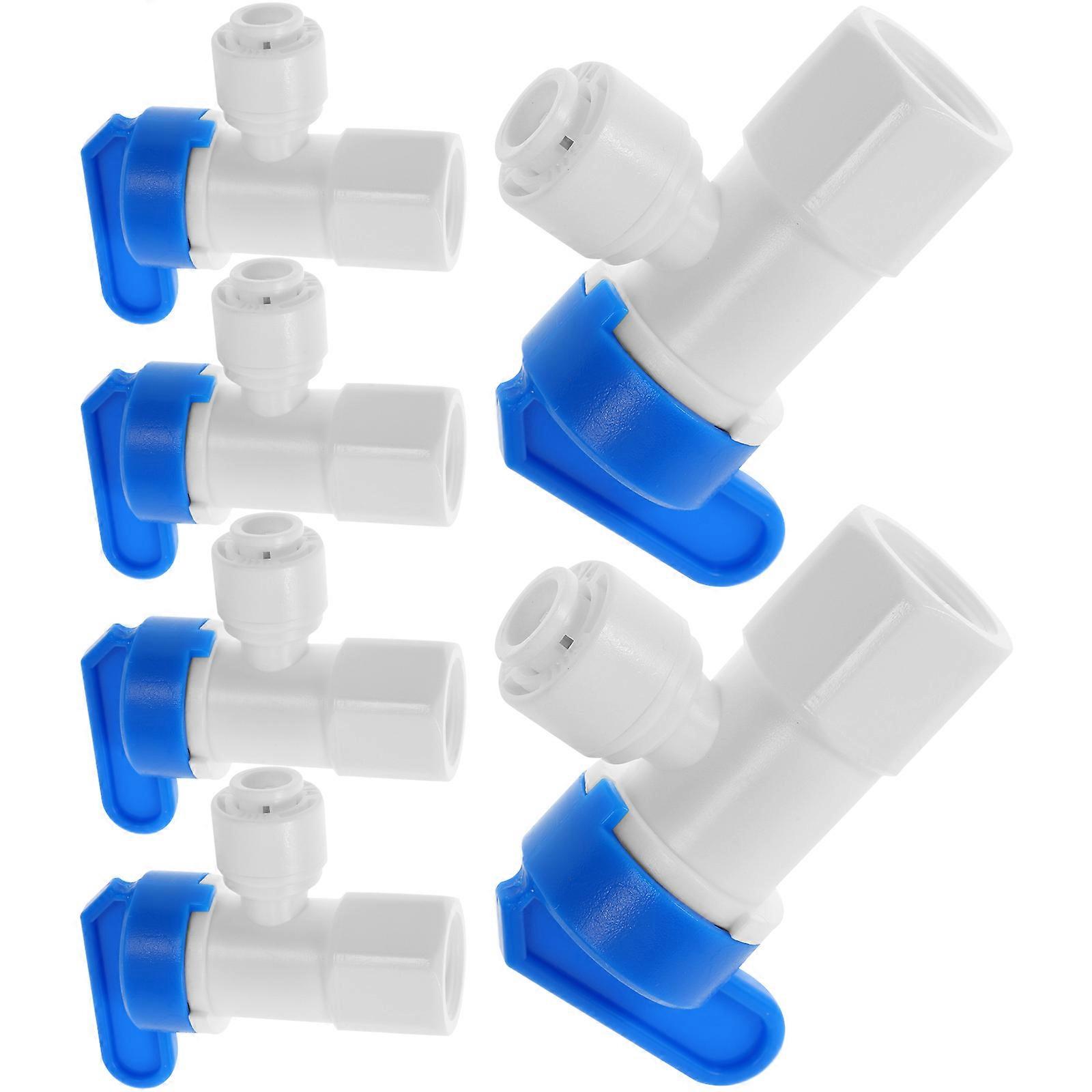 6Pcs 3-Way Water Purifier Valve For Maintenance Use In Drinking Fountains With High Flow Design And Round Shape