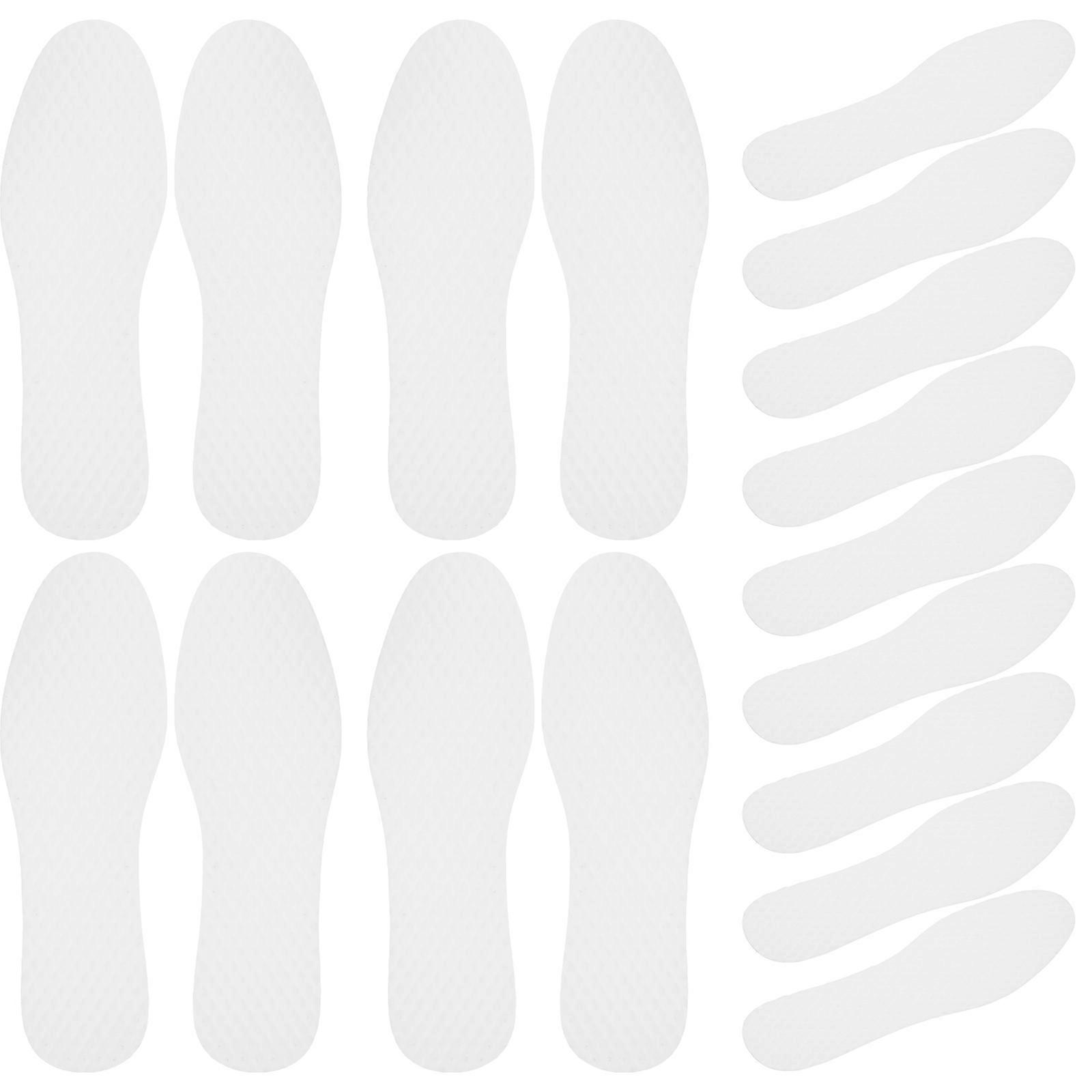 20 Pairs of White Breathable Insoles for Shoes 24x8cm Ideal for Hiking Running and Daily Use for Men and Women