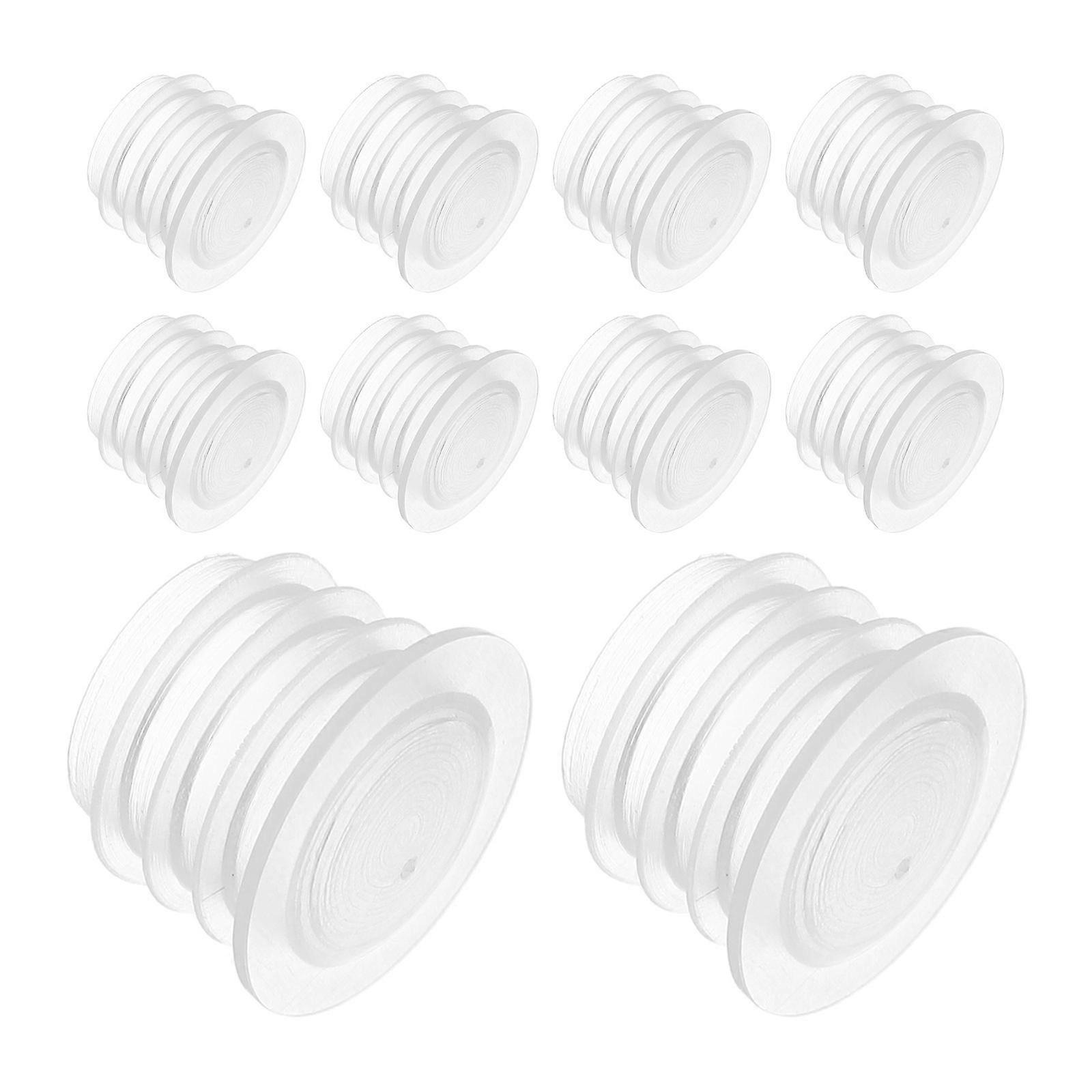 Isolate Air Flat Top Plastic Bottle Stoppers For Flower Pots Catering Industry 100Pcs