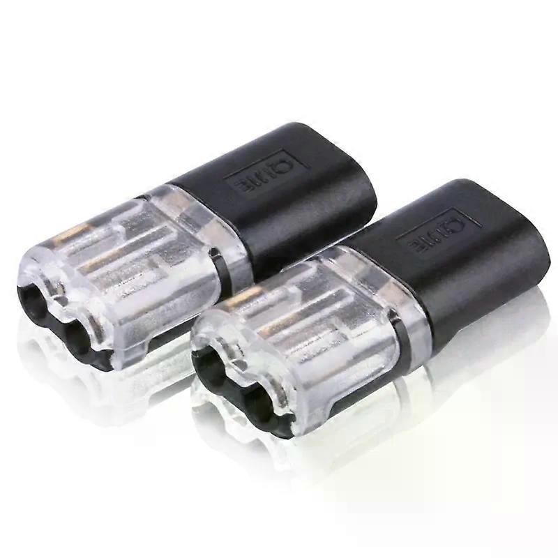 50Pcs Pluggable Terminal Block Compact Splicing Connector Quick Junction Box Toolless Q81C Spring Wire Connectors