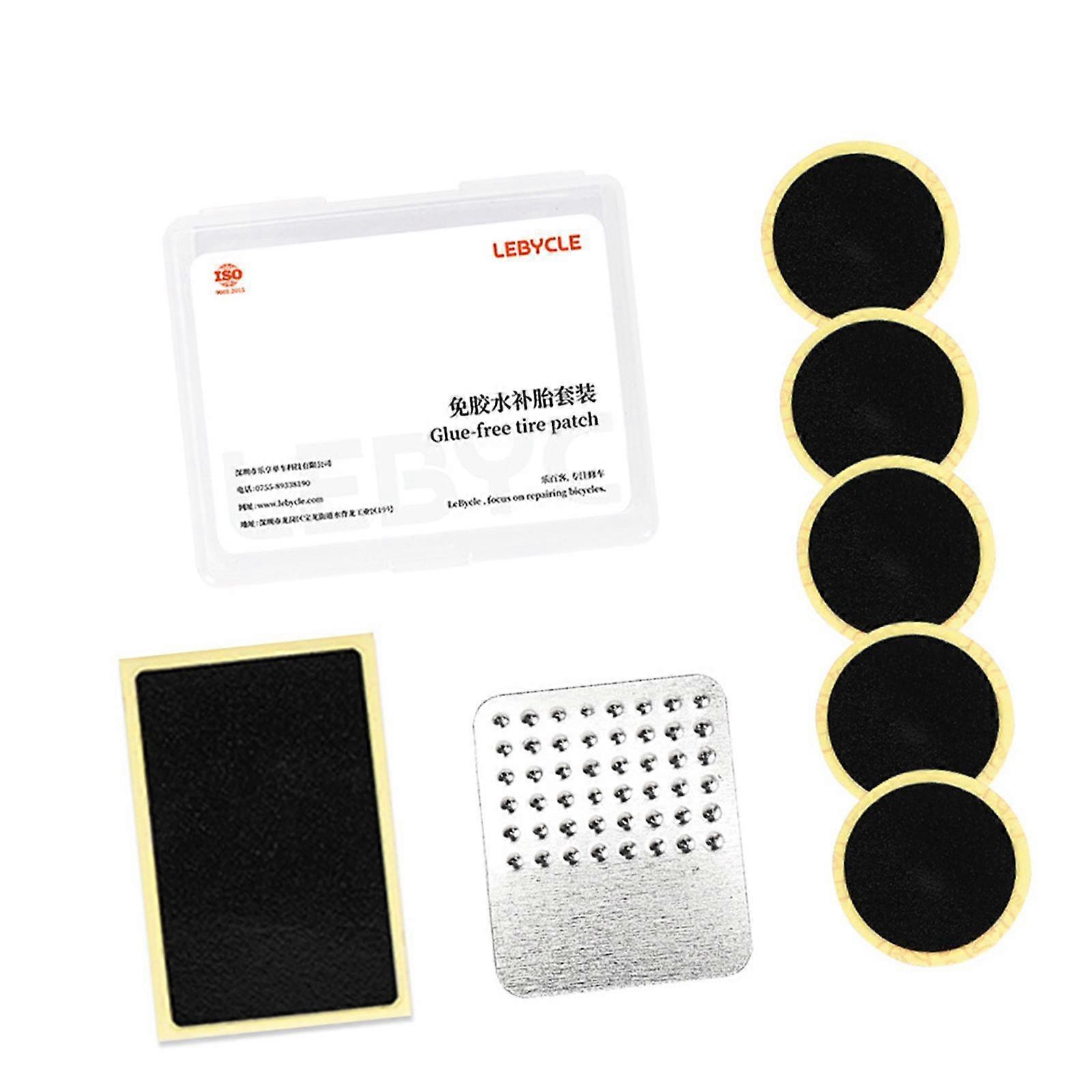 ערכת תיקון צינור צמיגי אופניים כלי תיקון צמיגים לאופניים טלאים לרכיבה על אופניים בחוץ